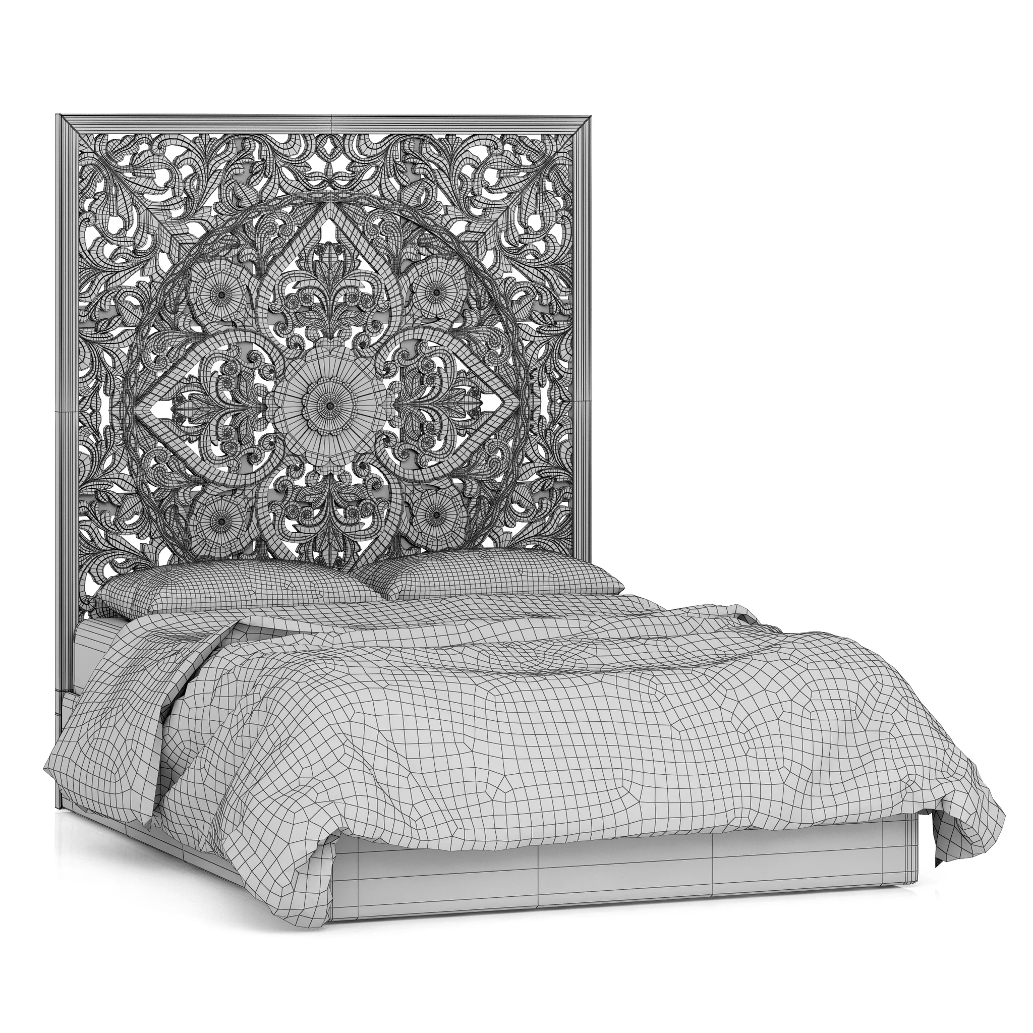 RH Teen Anaya Platform Bed — 3D model preview 8