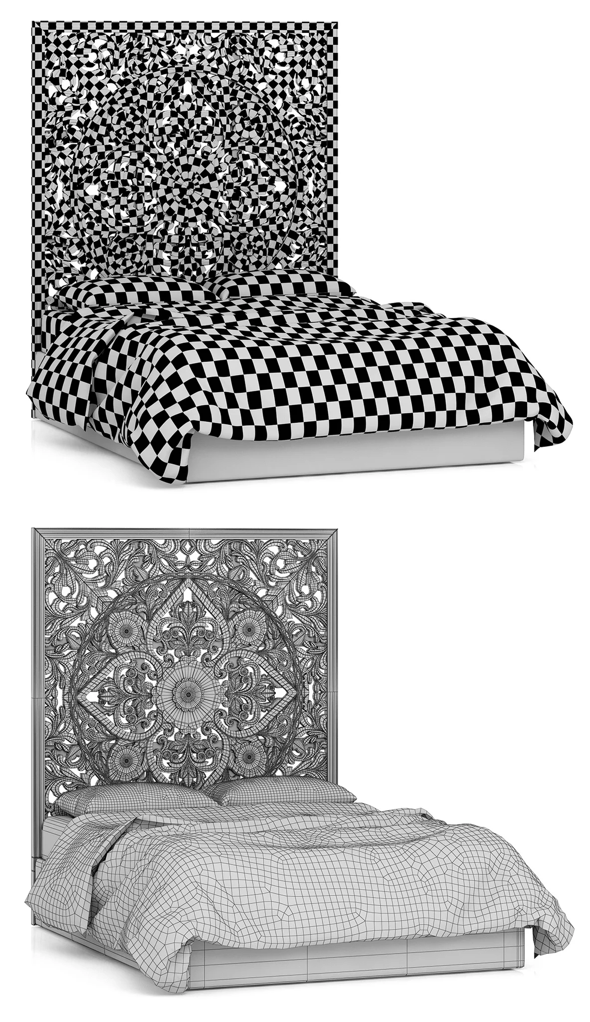 RH Teen Anaya Platform Bed — 3D model preview 10