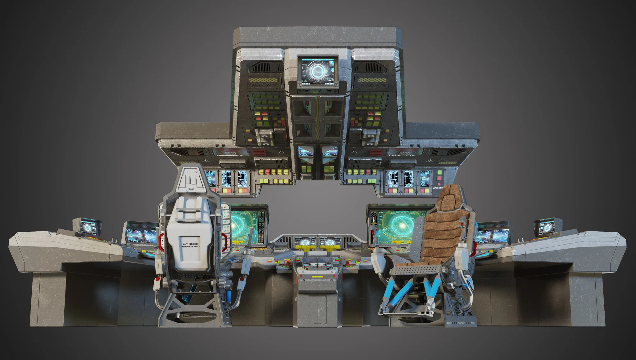Spaceship Bridge Interior — 3D model preview 8