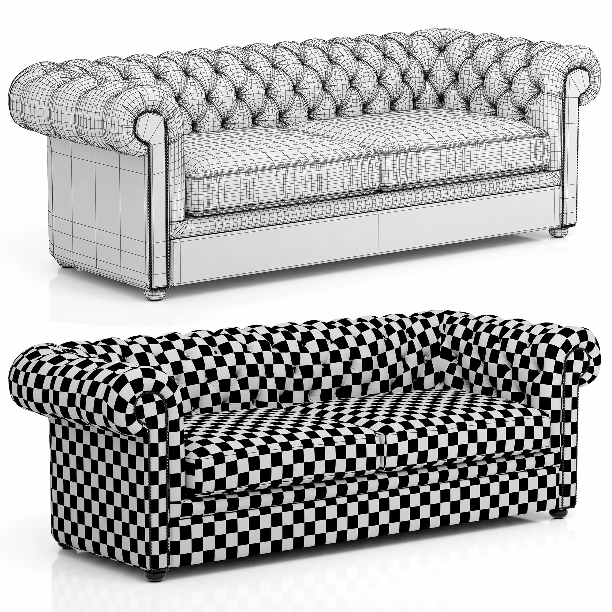 Dantone Home Rochester Sofa — 3D model preview 9