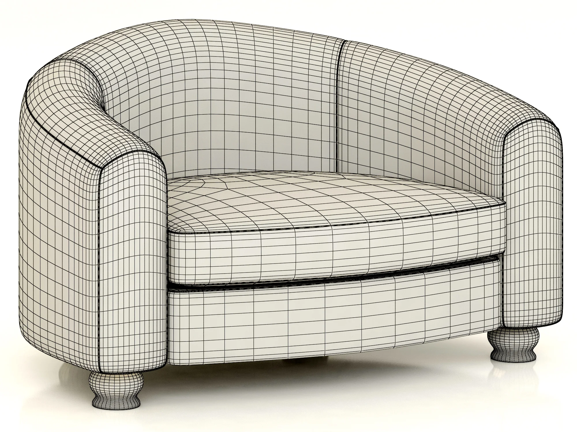 Eichholtz Chair Caponi — 3D model preview 3