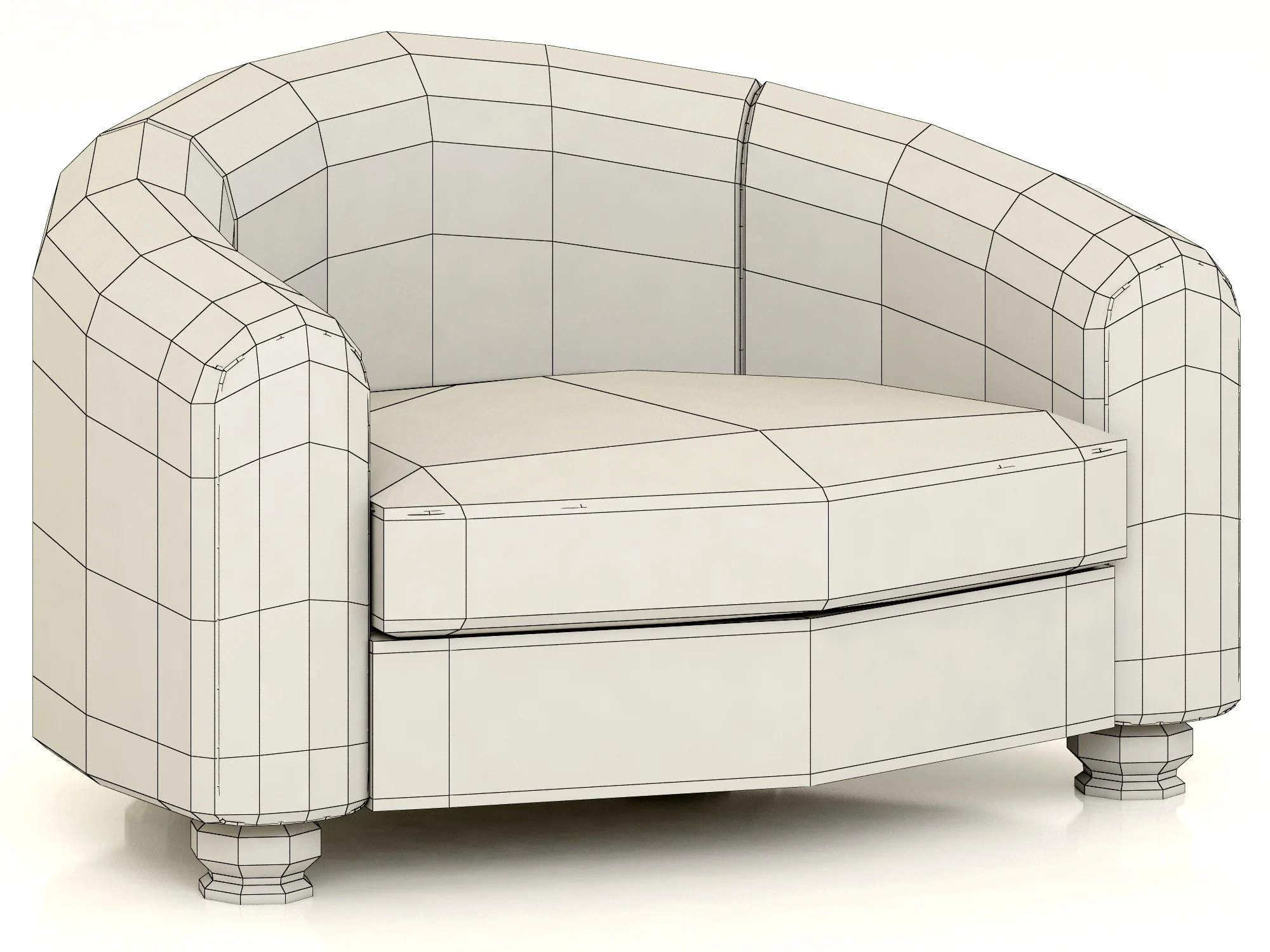 Eichholtz Chair Caponi — 3D model preview 4