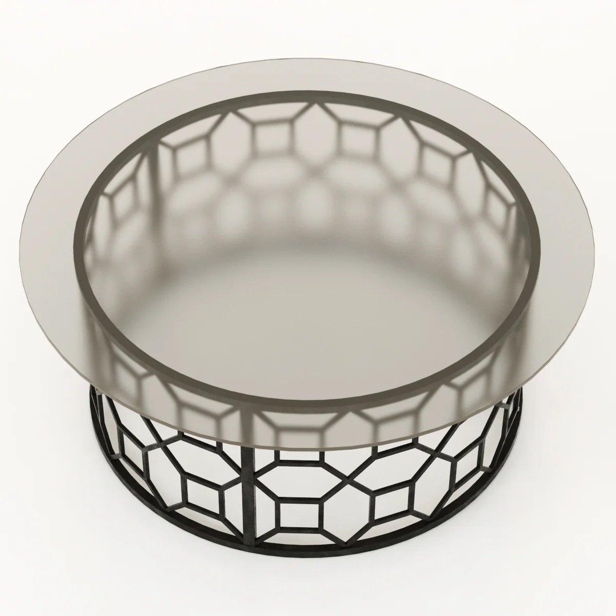 Stanley Furniture Avalon Heights Round Glass Cocktail Table — 3D model preview 3