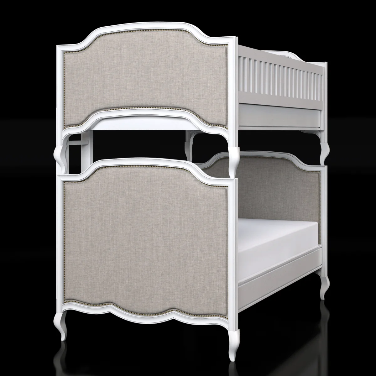 Restoration Hardware Marceline Twin Over Twin Bunk Bed — 3D model preview 1