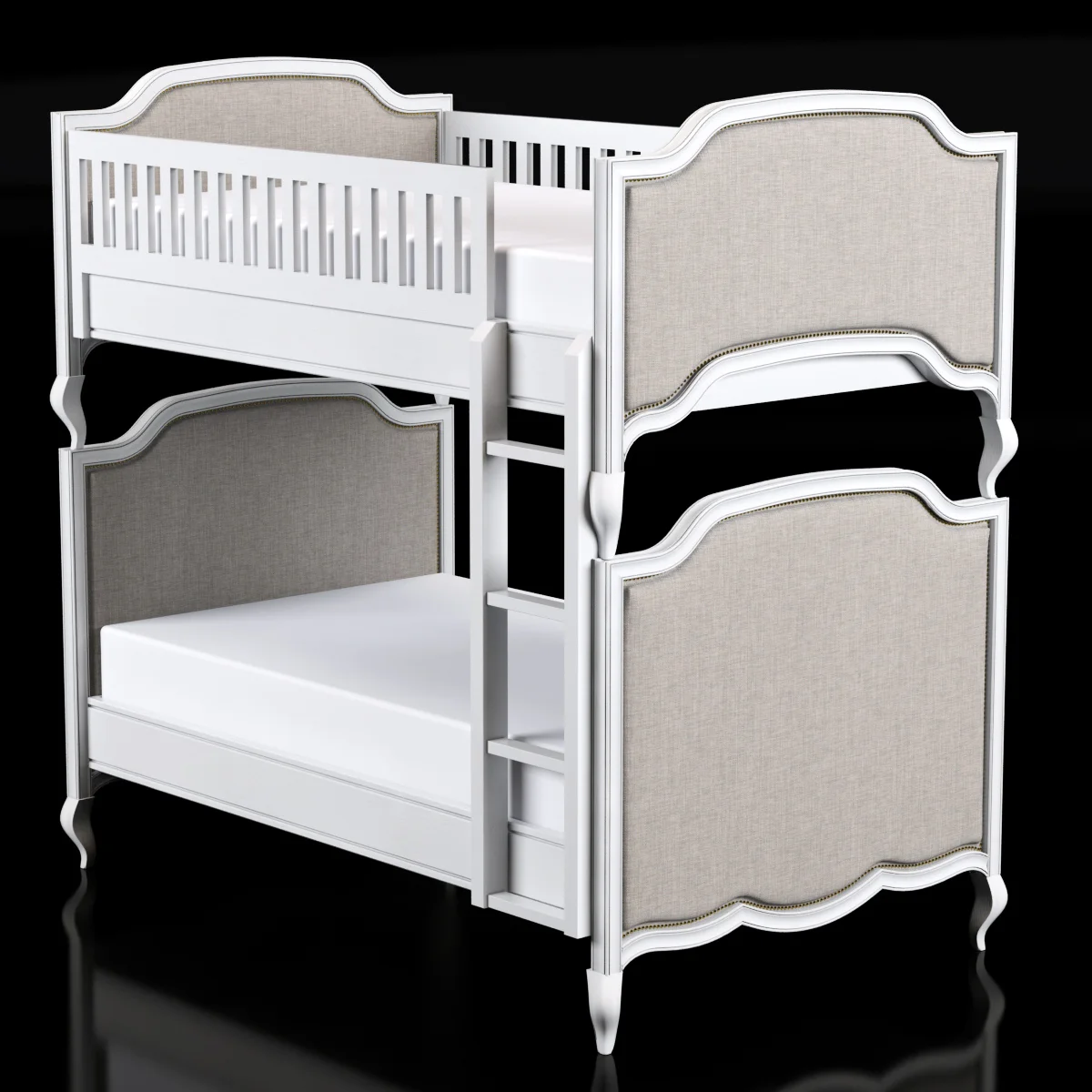 Restoration Hardware Marceline Twin Over Twin Bunk Bed — 3D model preview 2