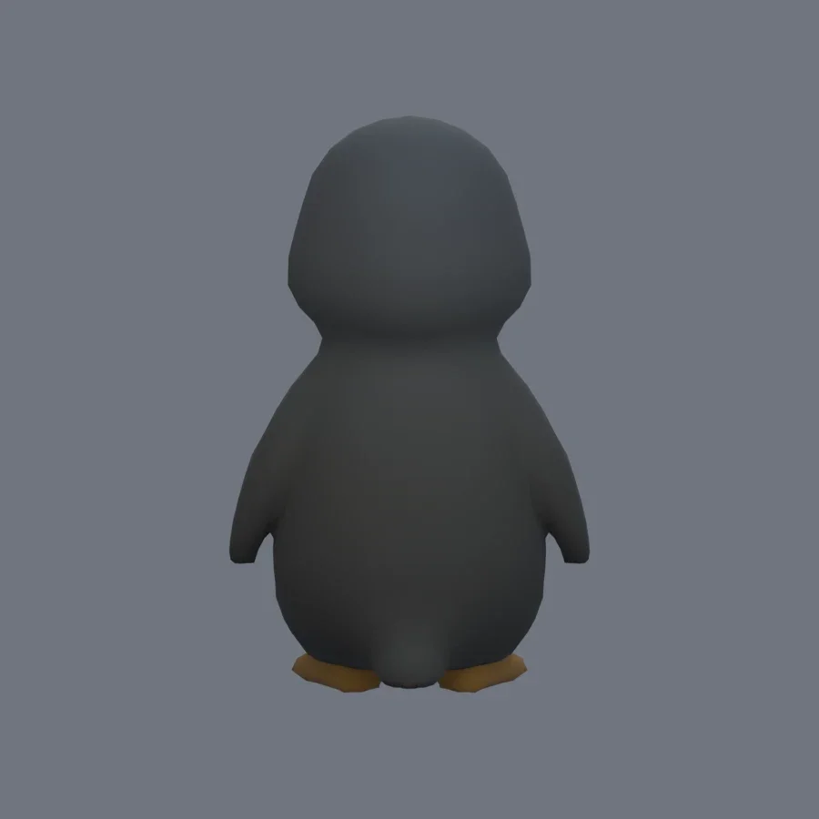 Stylized Animal Penguin, 3D model preview 4