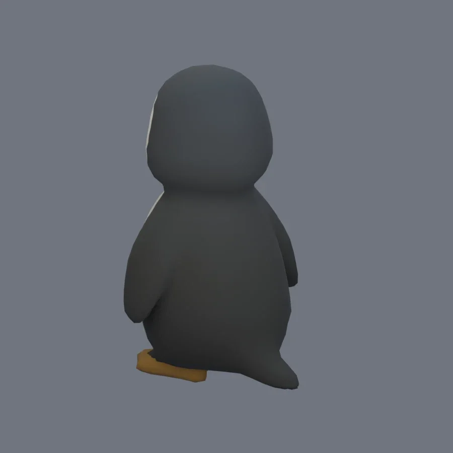 Stylized Animal Penguin, 3D model preview 6