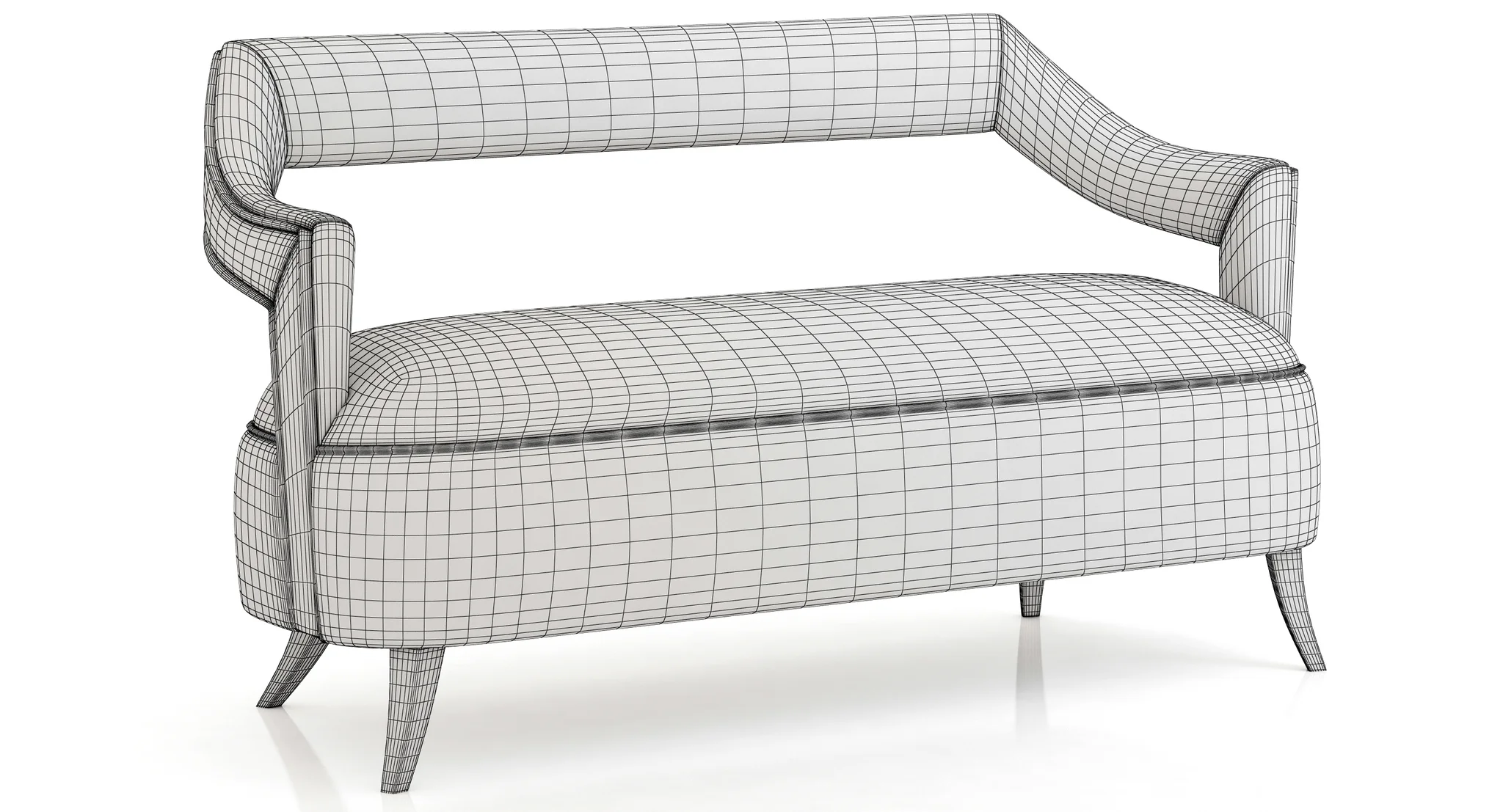 Brabbu Oka 2 Seat Sofa — 3D model preview 3