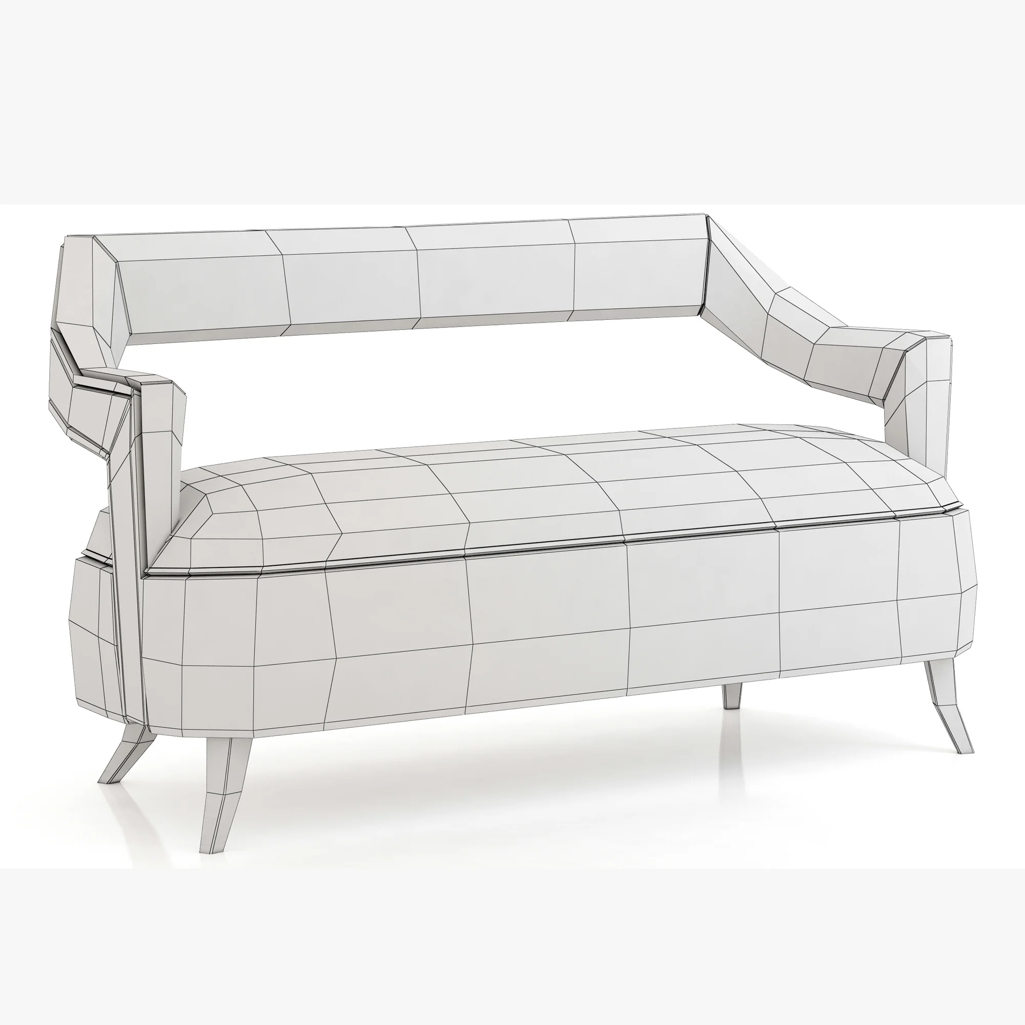 Brabbu Oka 2 Seat Sofa — 3D model preview 5