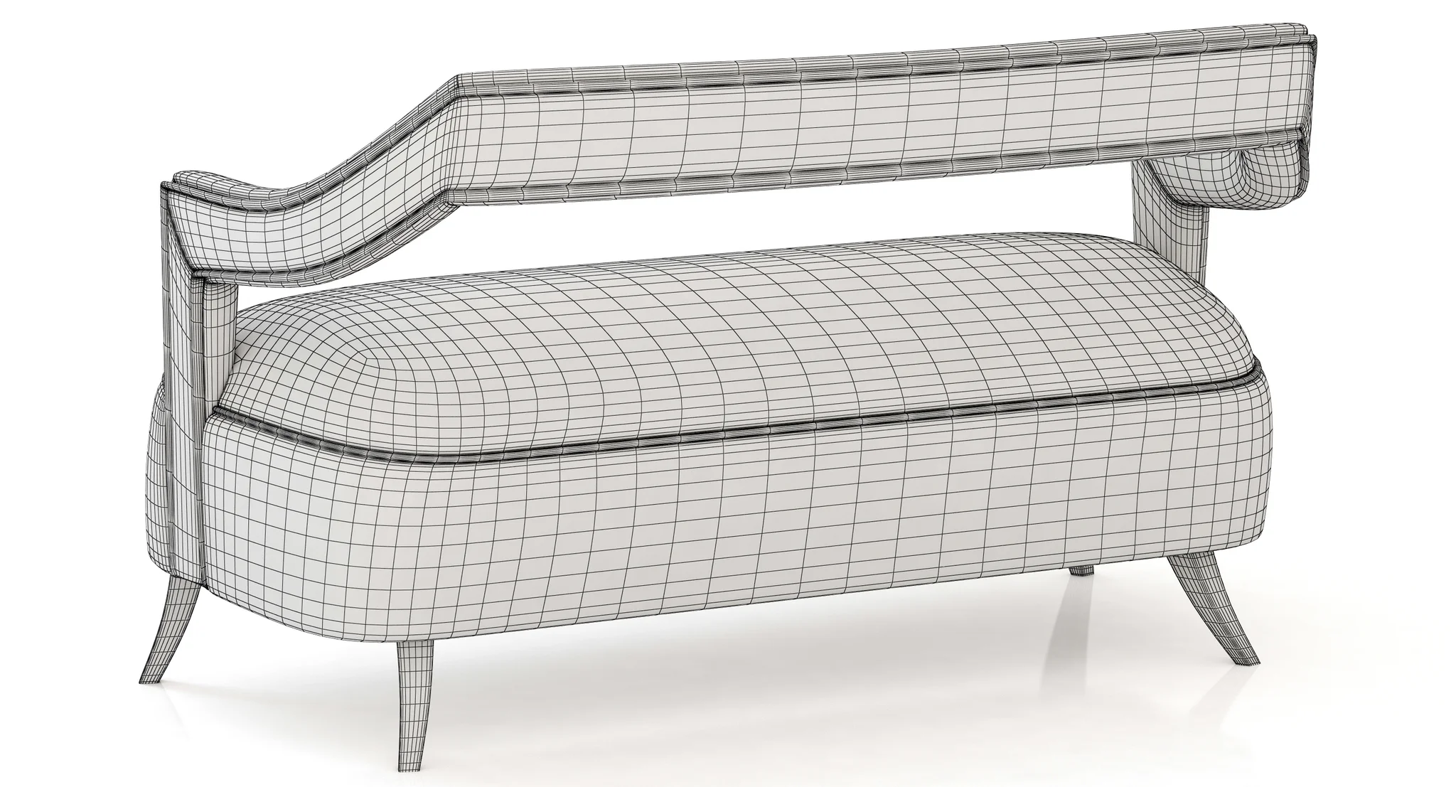 Brabbu Oka 2 Seat Sofa — 3D model preview 9