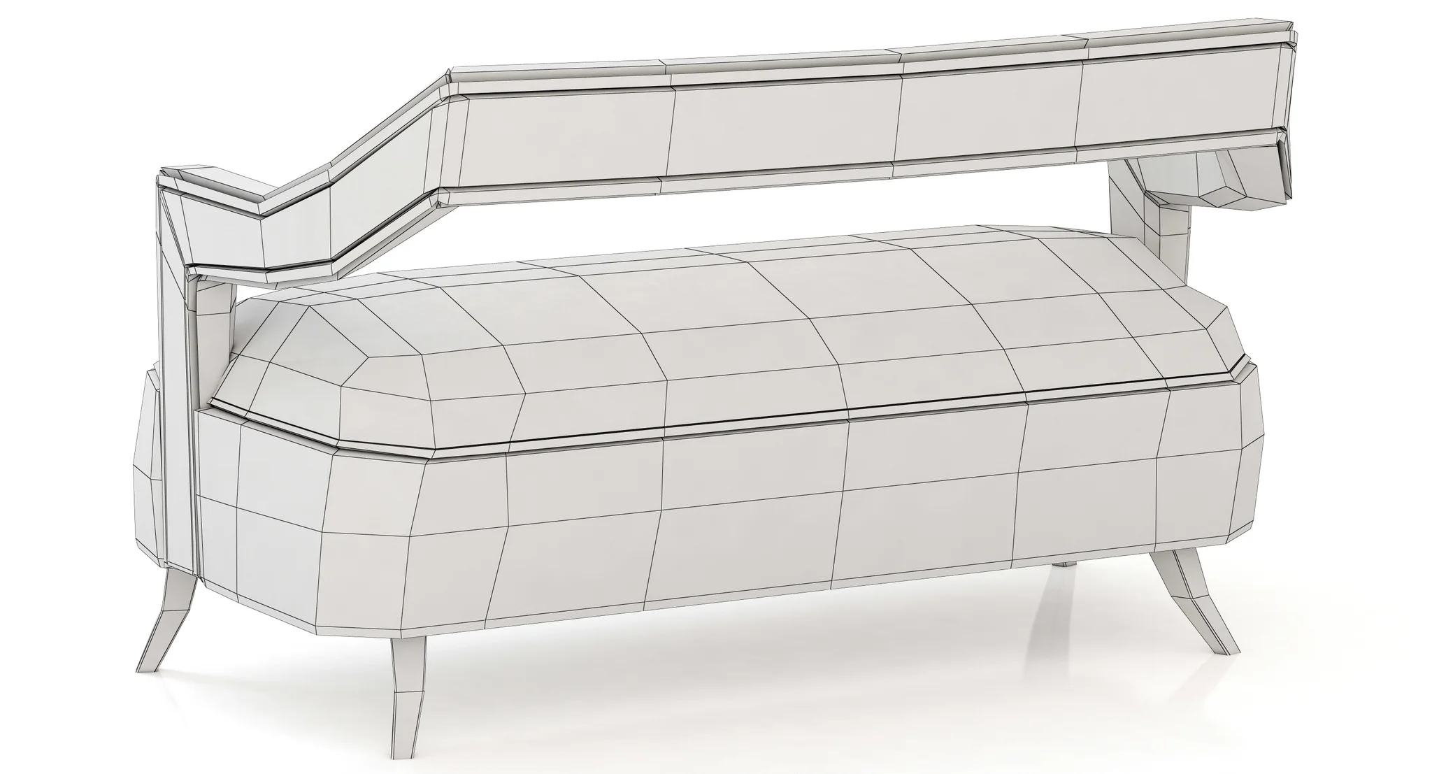 Brabbu Oka 2 Seat Sofa — 3D model preview 10