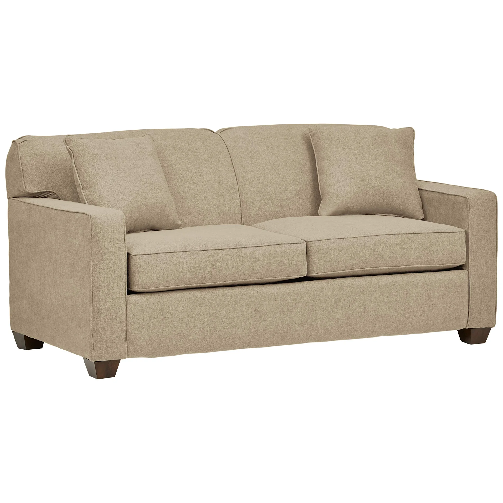 Modern Upholstered Sleeper Sofa in Dove Fabric
