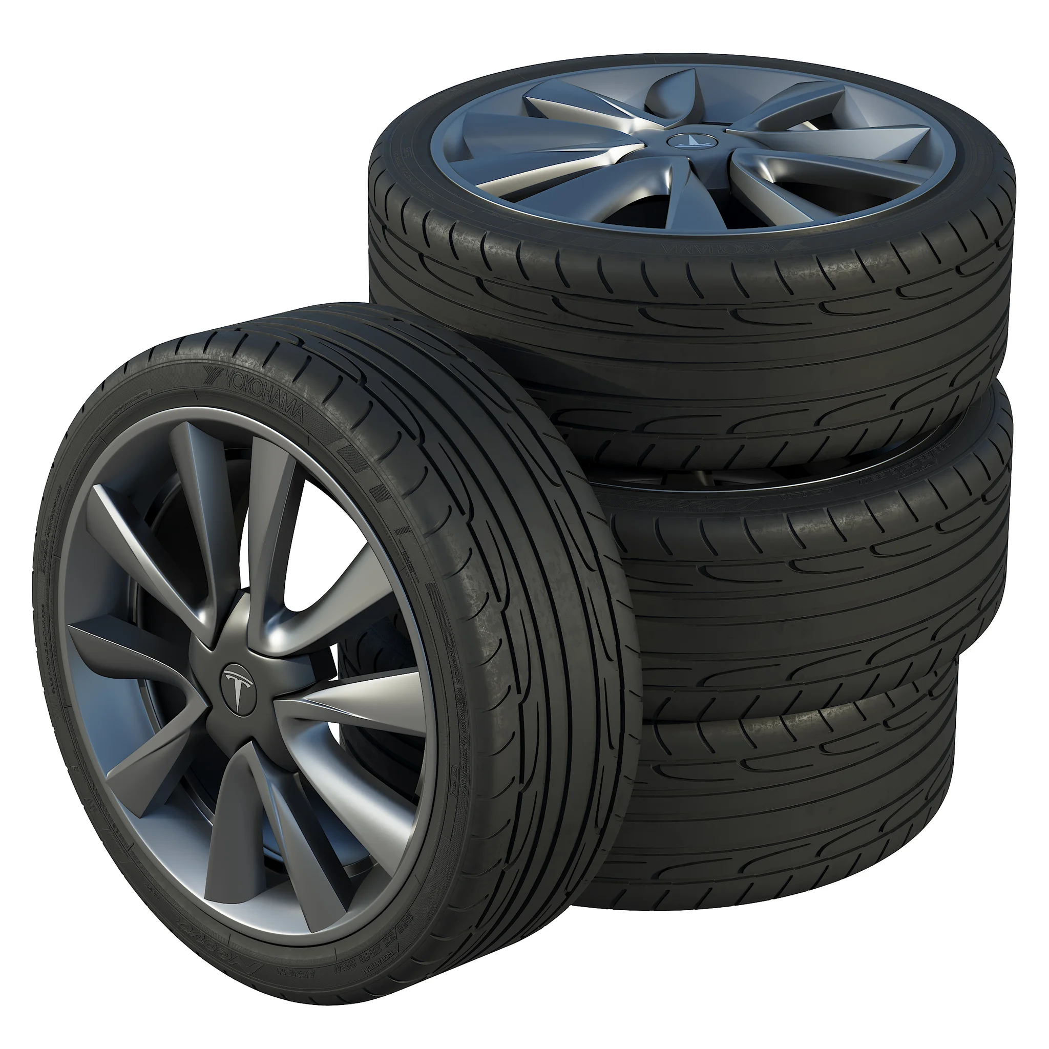 Tesla Tire — 3D model preview 1