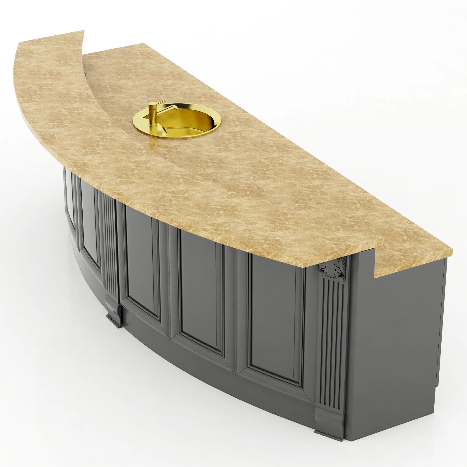 Kitchen Island3 — 3D model preview 2