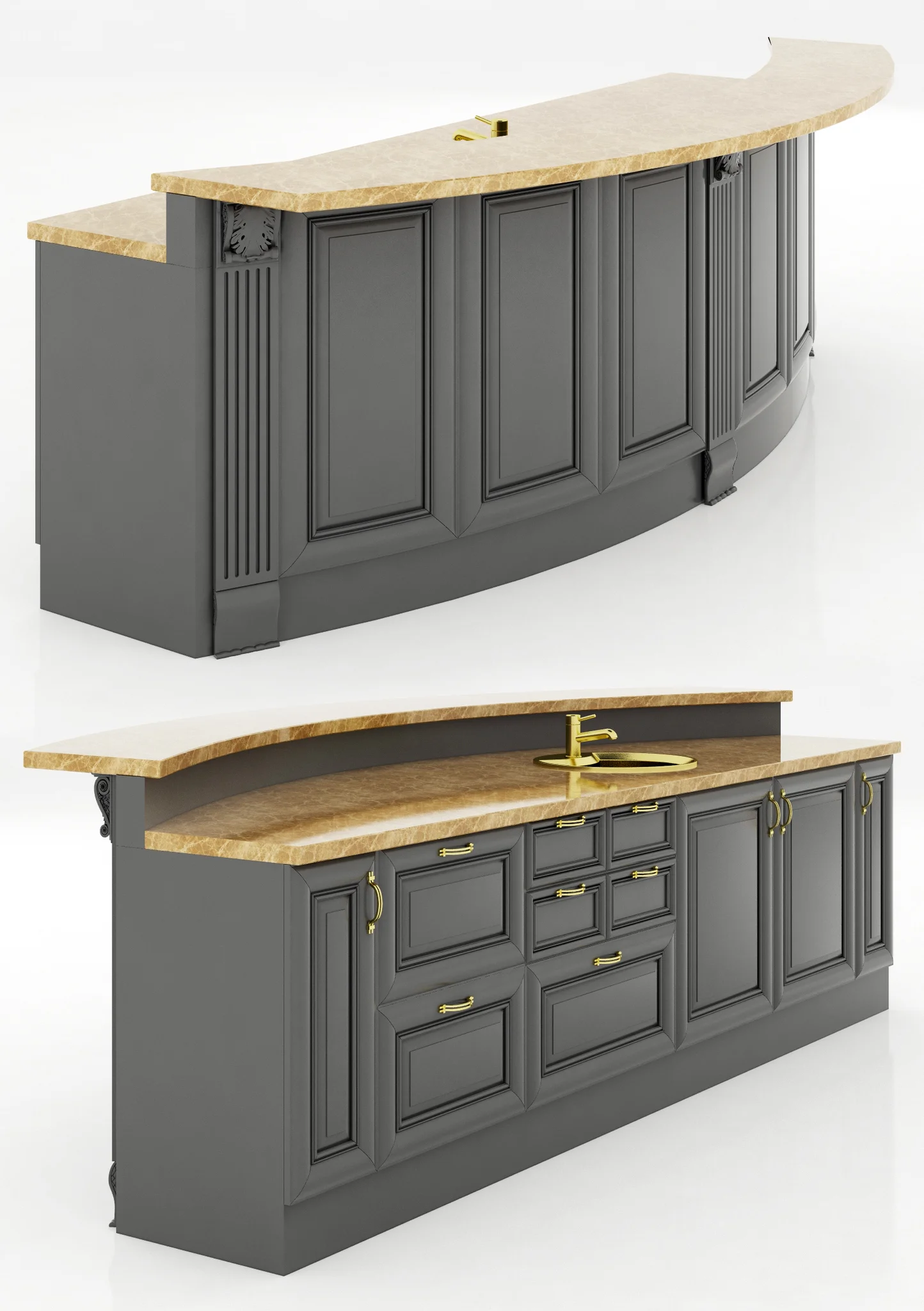 Kitchen Island3 — 3D model preview 5