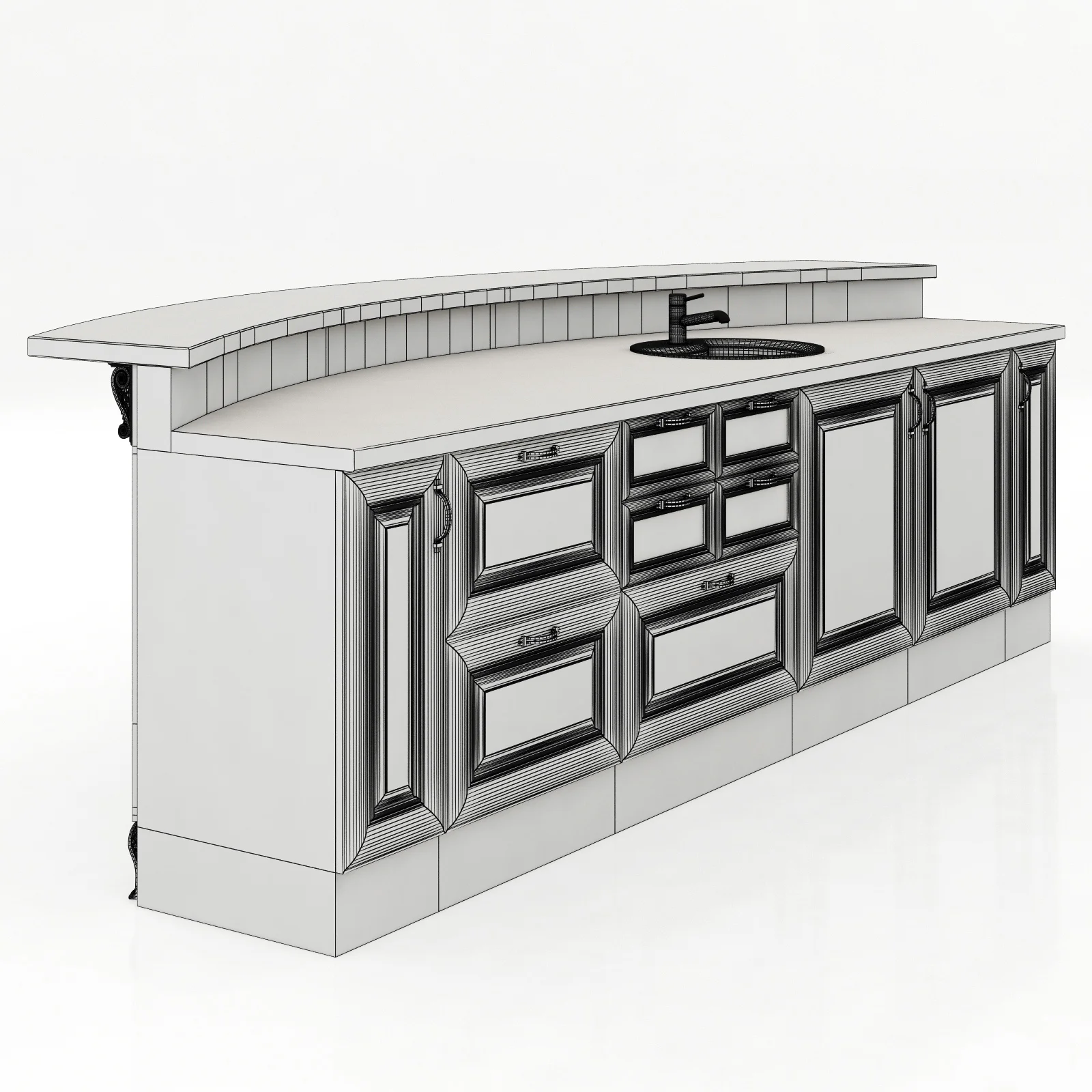 Kitchen Island3 — 3D model preview 6