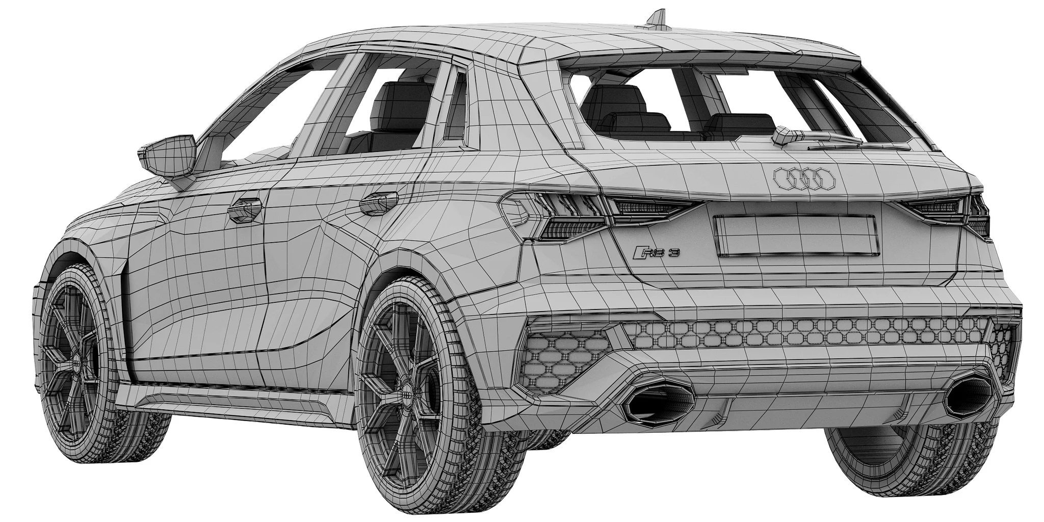 Audi RS 3 Sportback, 3D model preview 23