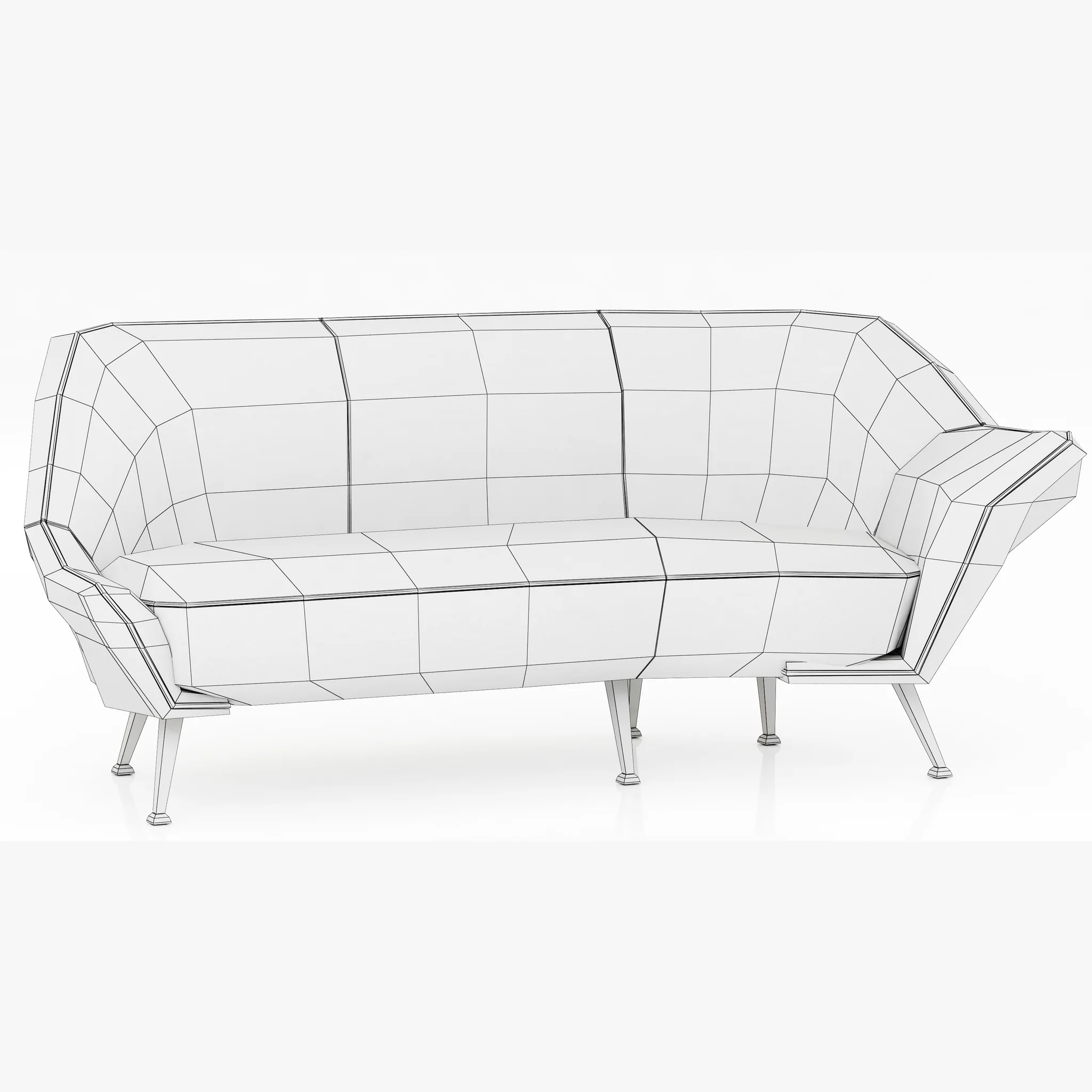 Baxter Mio Sofa — 3D model preview 8