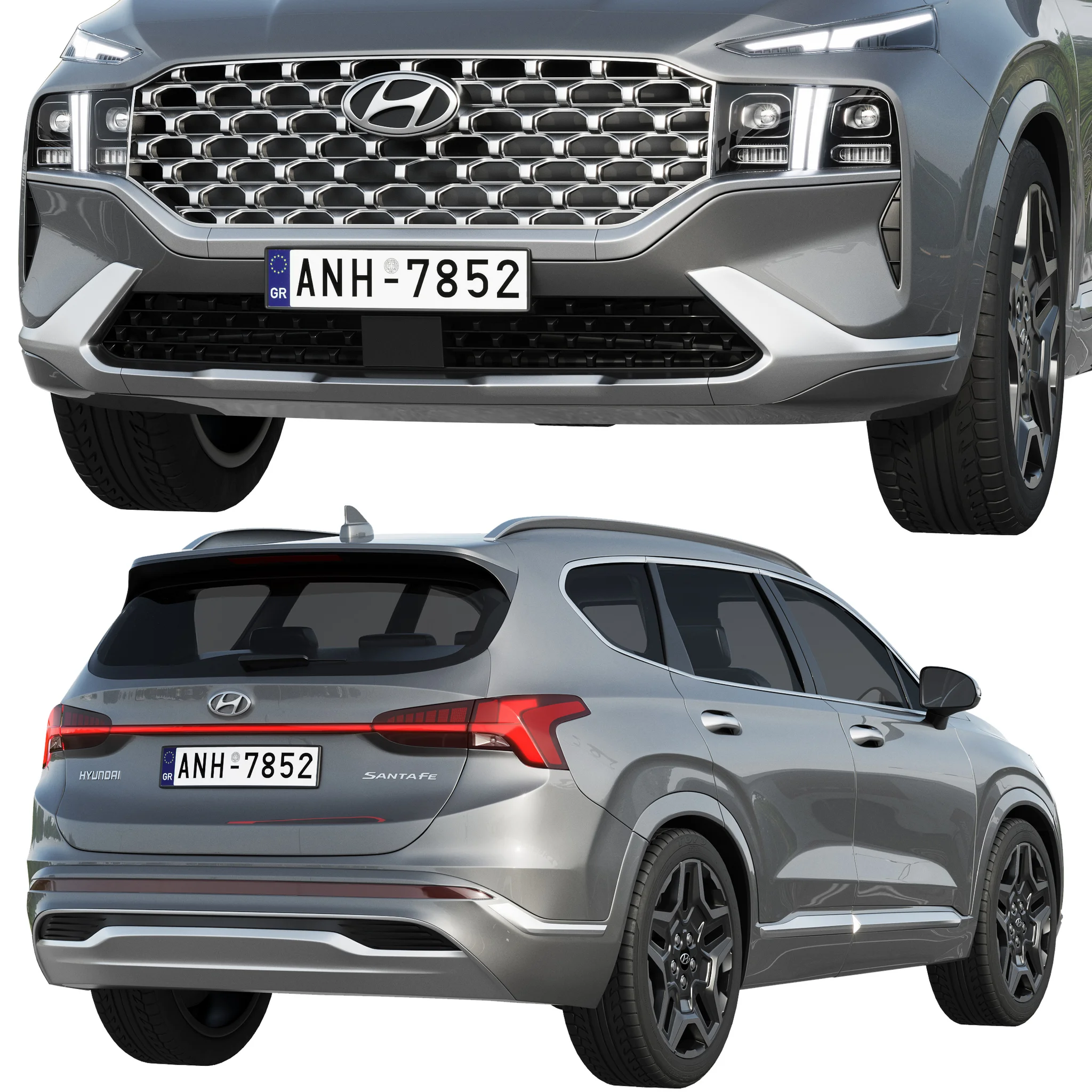 Hyundai Santa Fe, 3D model preview 3