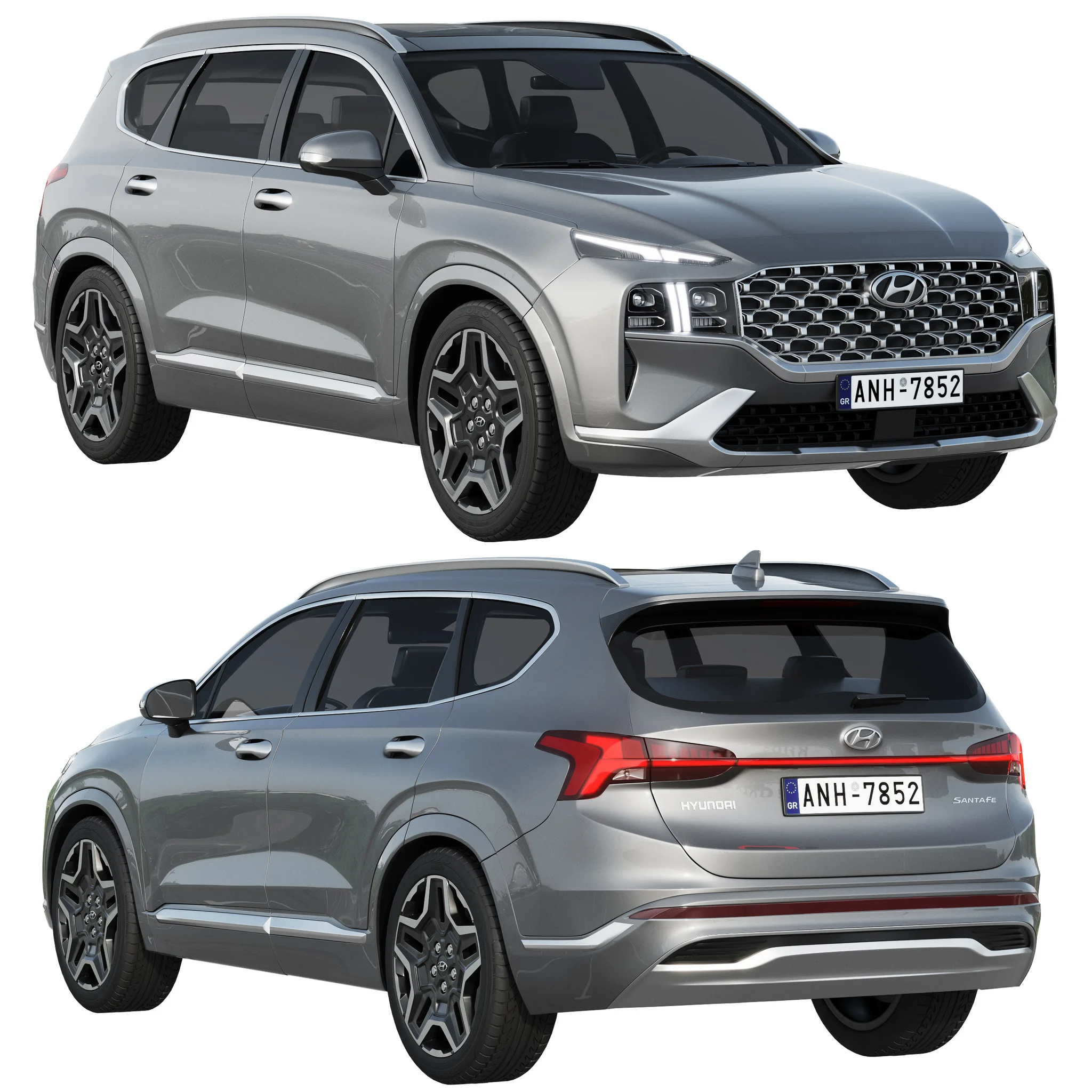 Hyundai Santa Fe, 3D model preview 16