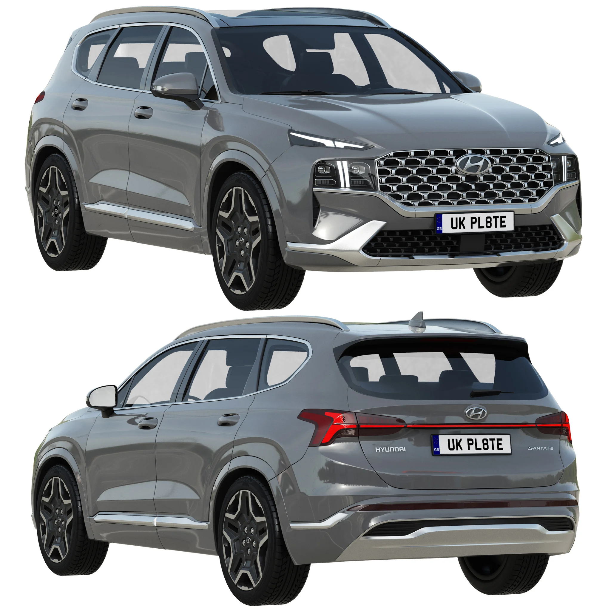 Hyundai Santa Fe, 3D model preview 21