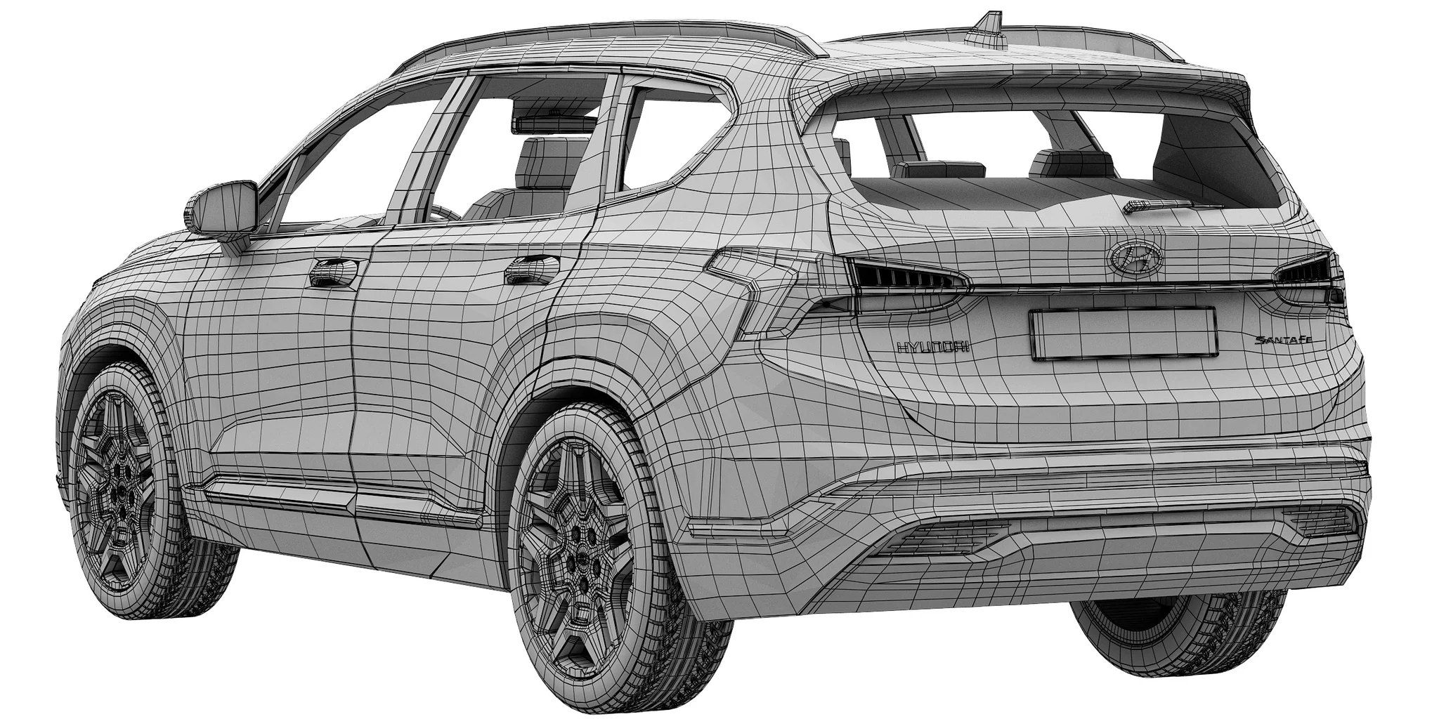 Hyundai Santa Fe, 3D model preview 23