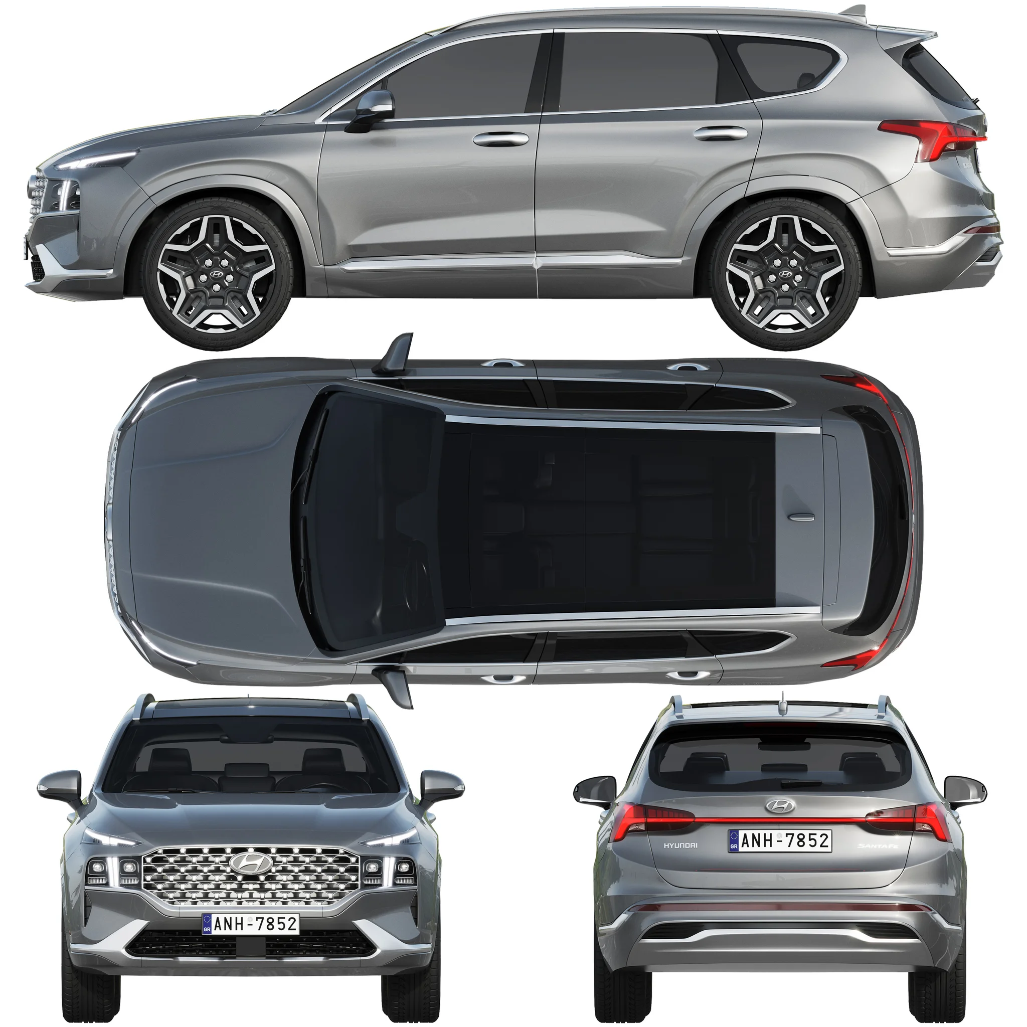 Hyundai Santa Fe, 3D model preview 28