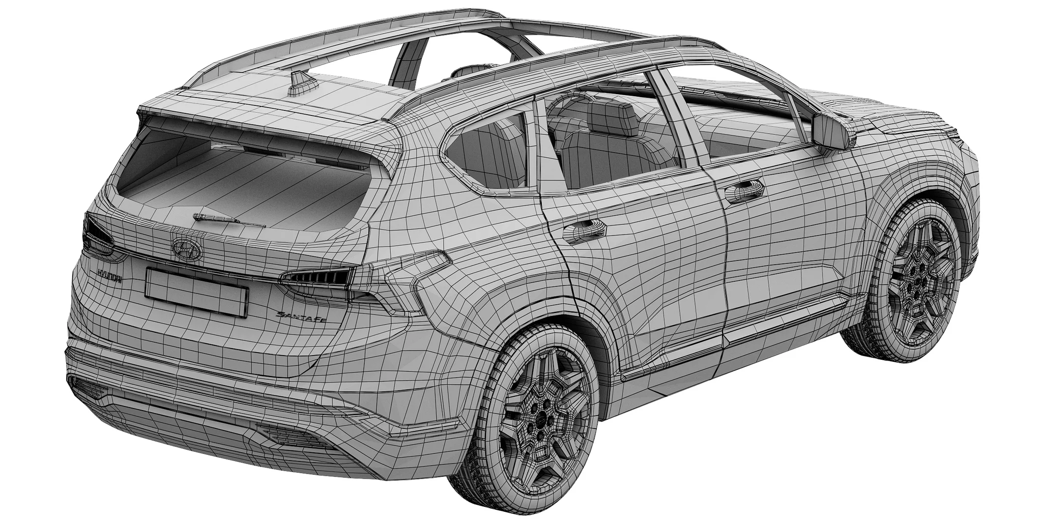 Hyundai Santa Fe, 3D model preview 36