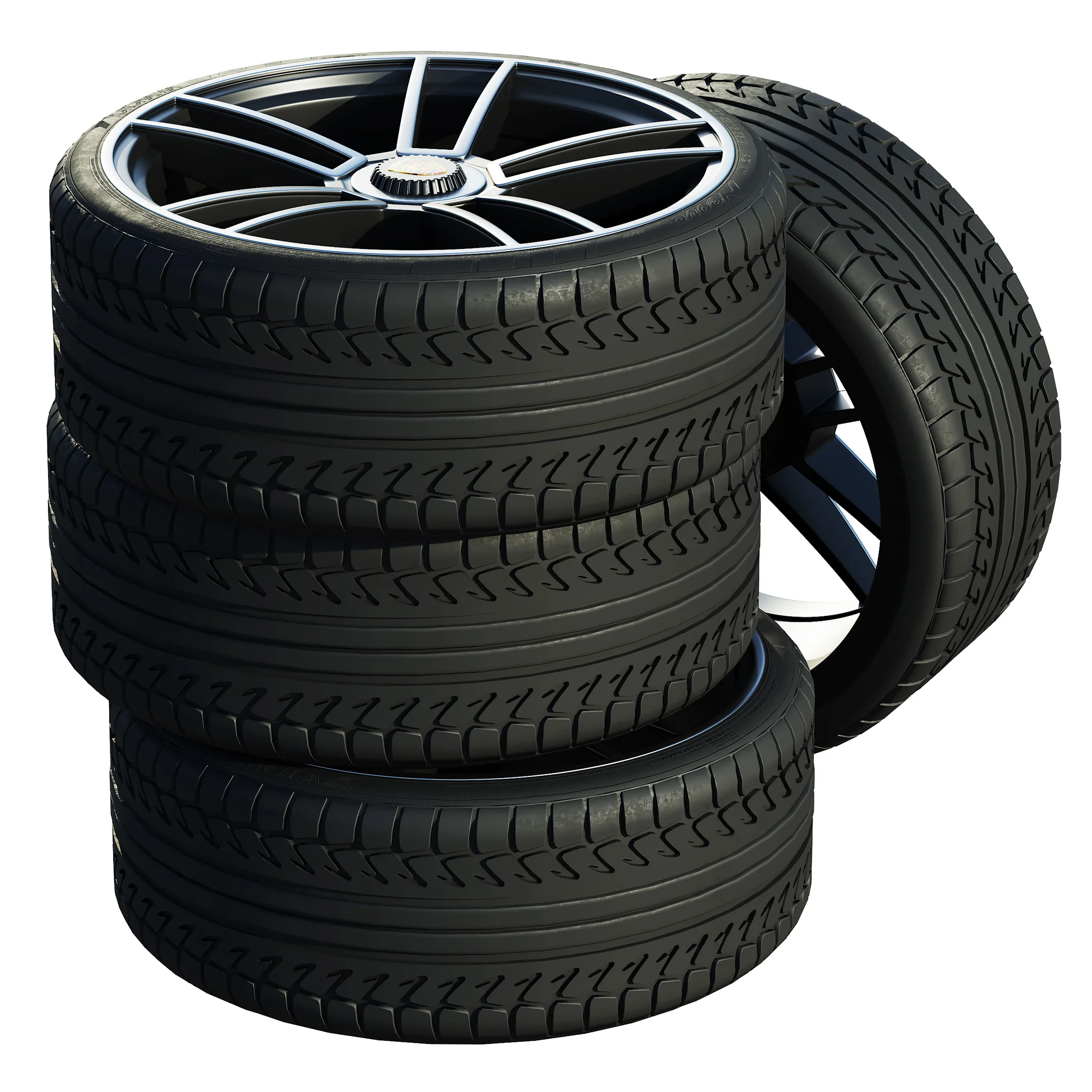 Porsche Tire 5 — 3D model preview 2