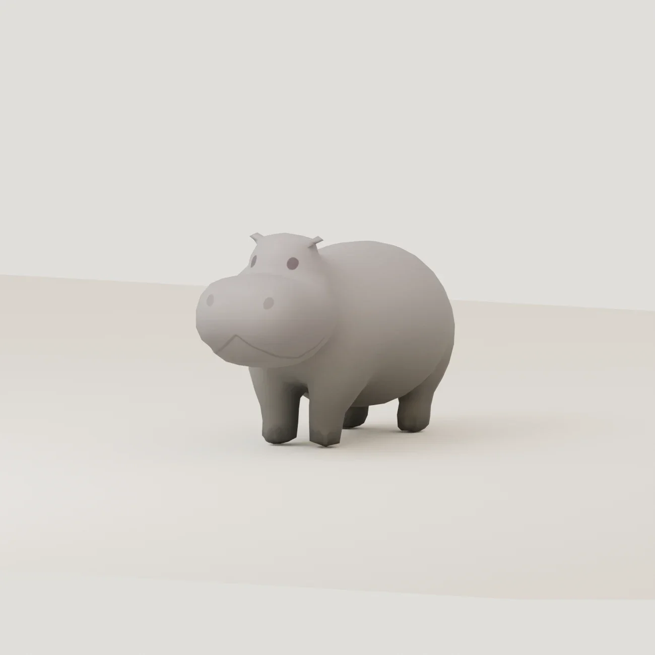 Stylized Animal Hippopotamus
