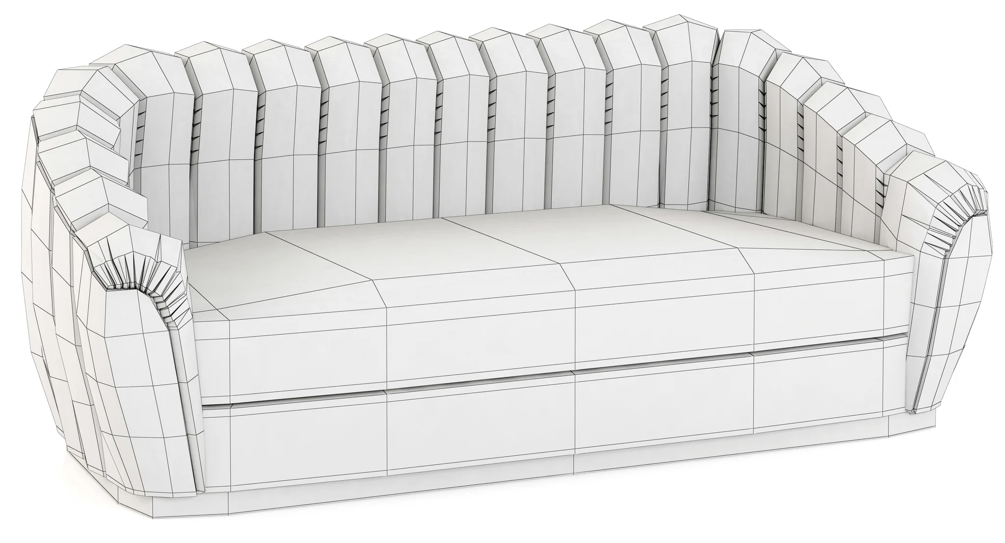 Brabbu Oreas Sofa — 3D model preview 4