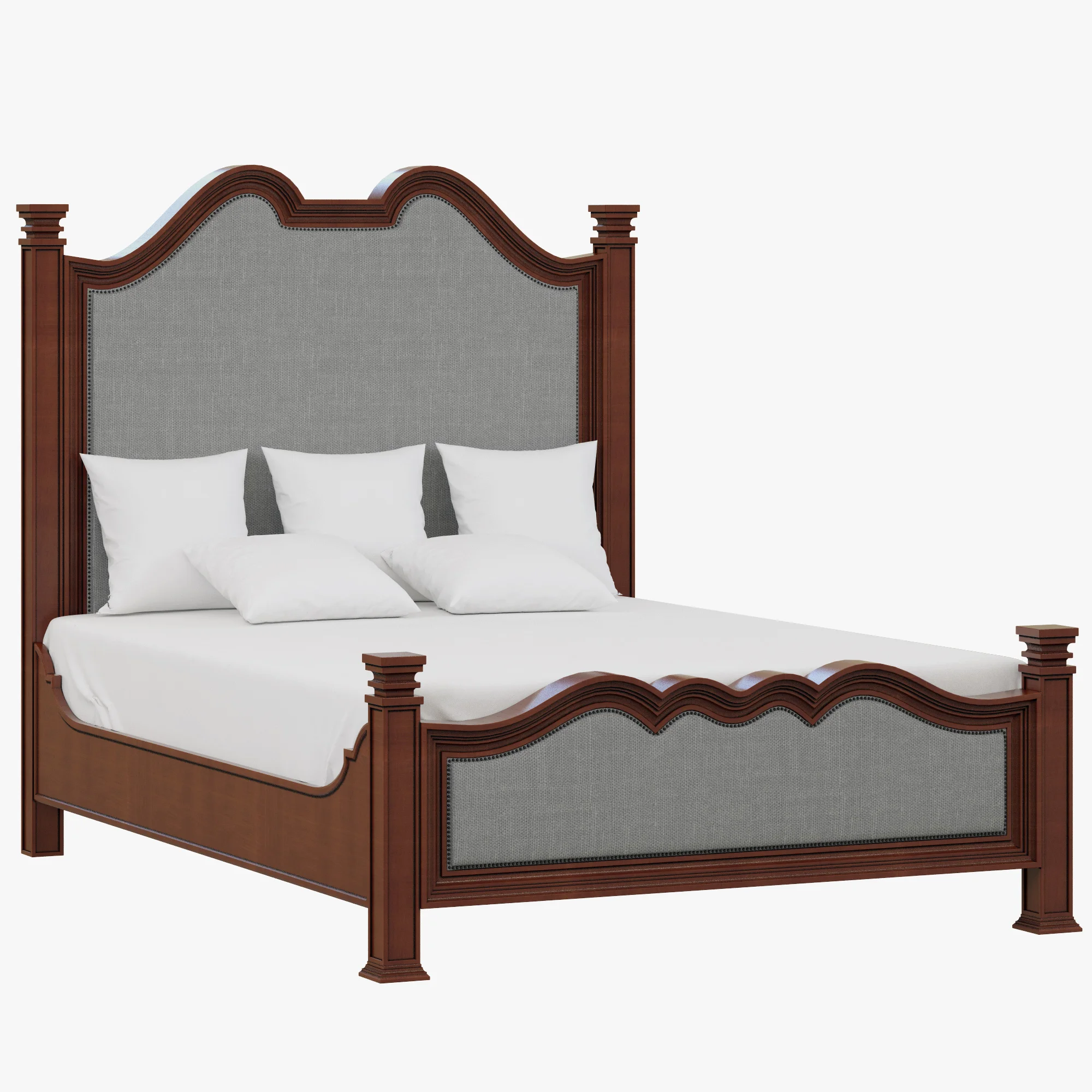 Stanley Furniture European Farmhouse Hampton Hill Upholstered Bed