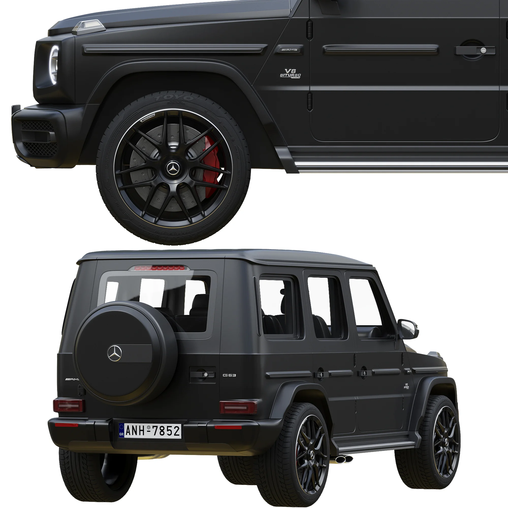 Mercedes Benz AMG G63, 3D model preview 16