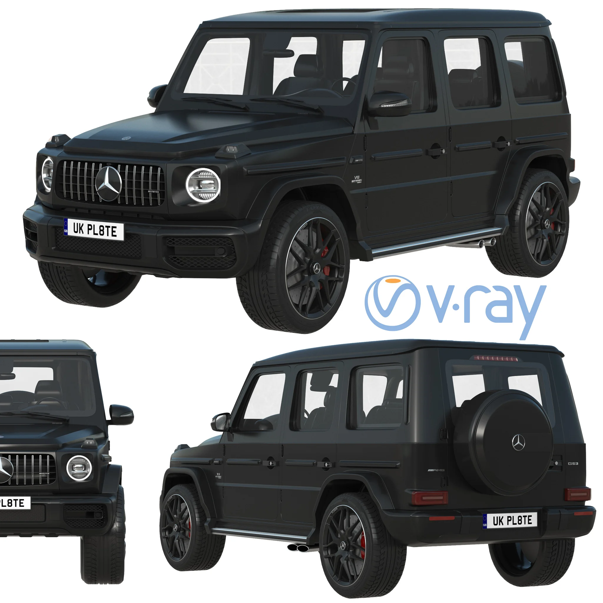 Mercedes Benz AMG G63, 3D model preview 5