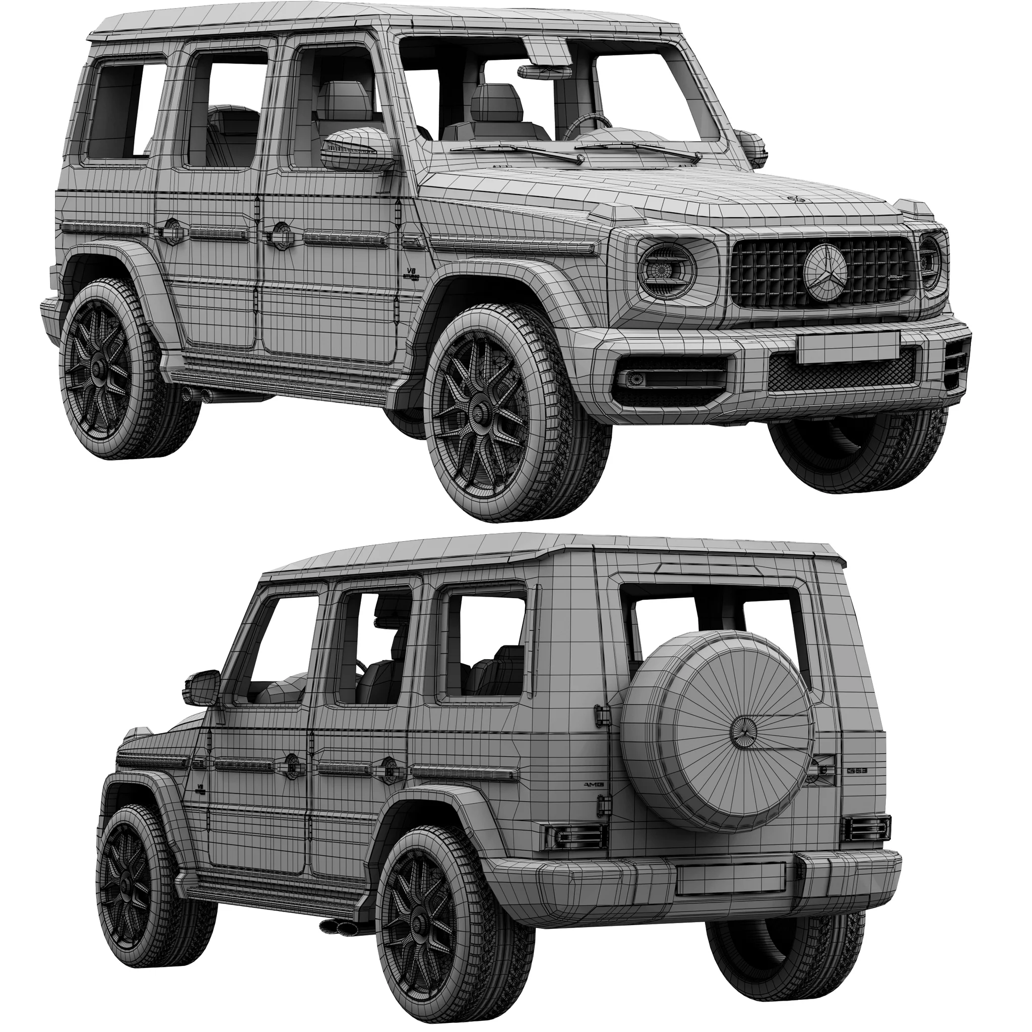 Mercedes Benz AMG G63, 3D model preview 27