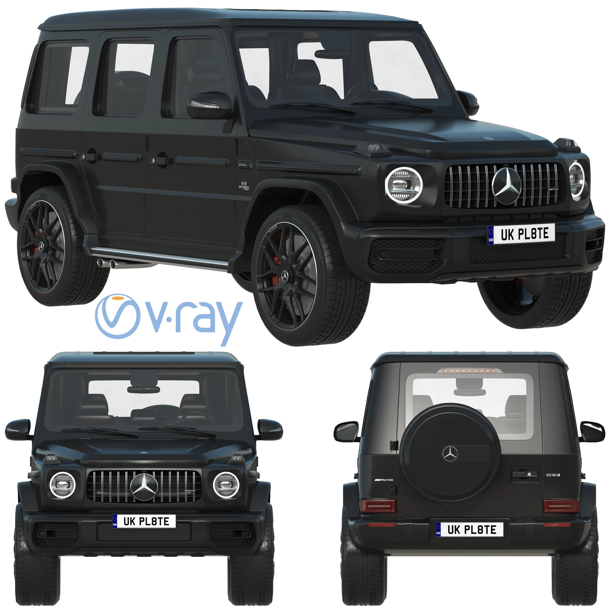 Mercedes Benz AMG G63, 3D model preview 7