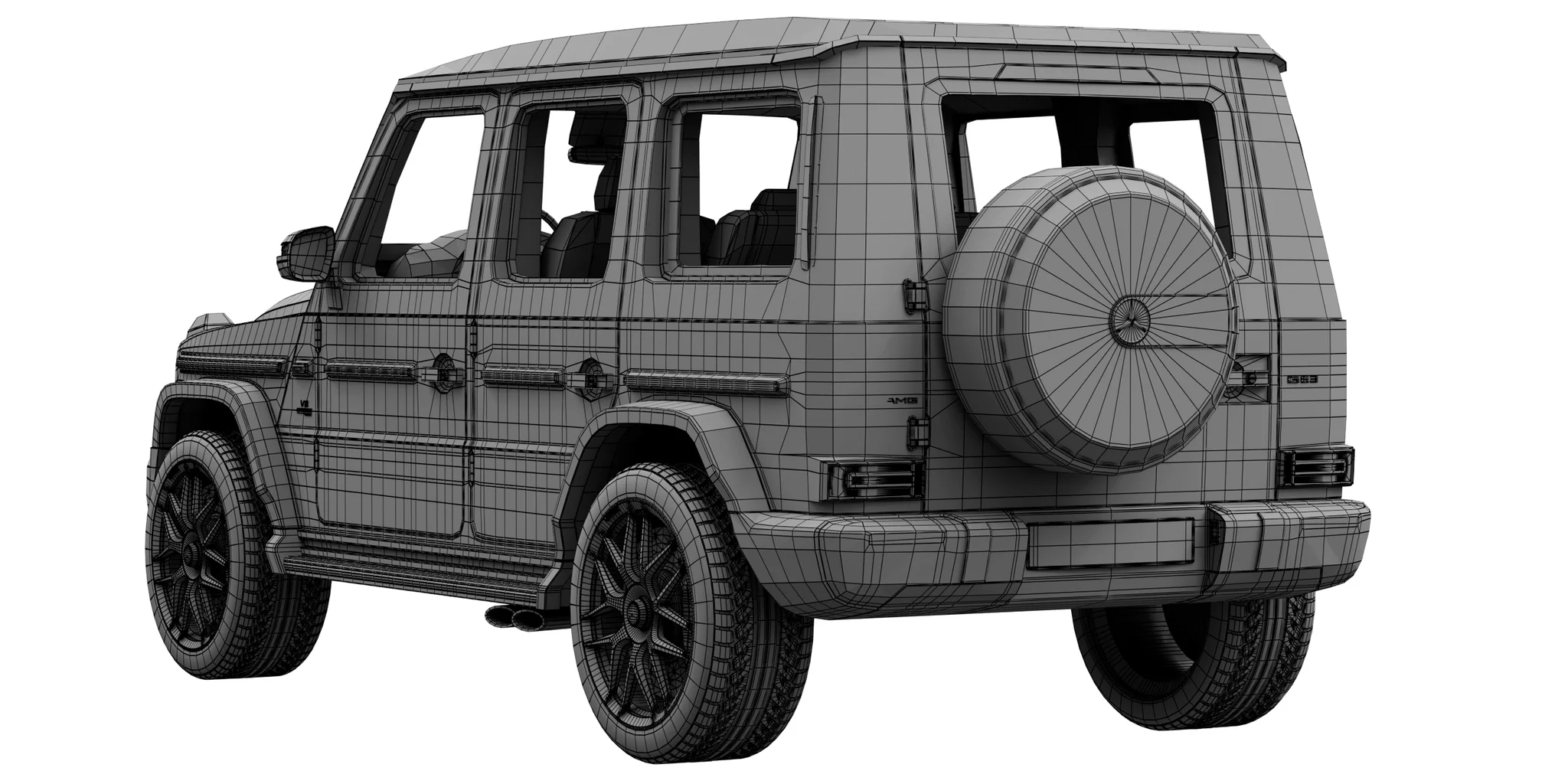 Mercedes Benz AMG G63, 3D model preview 31