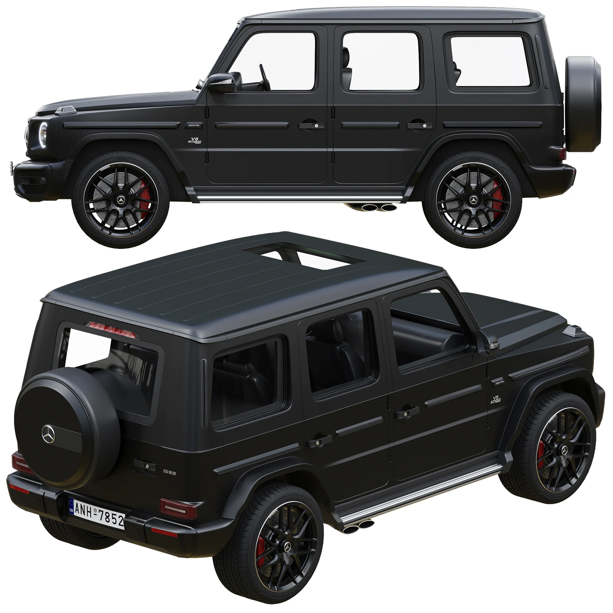 Mercedes Benz AMG G63, 3D model preview 35
