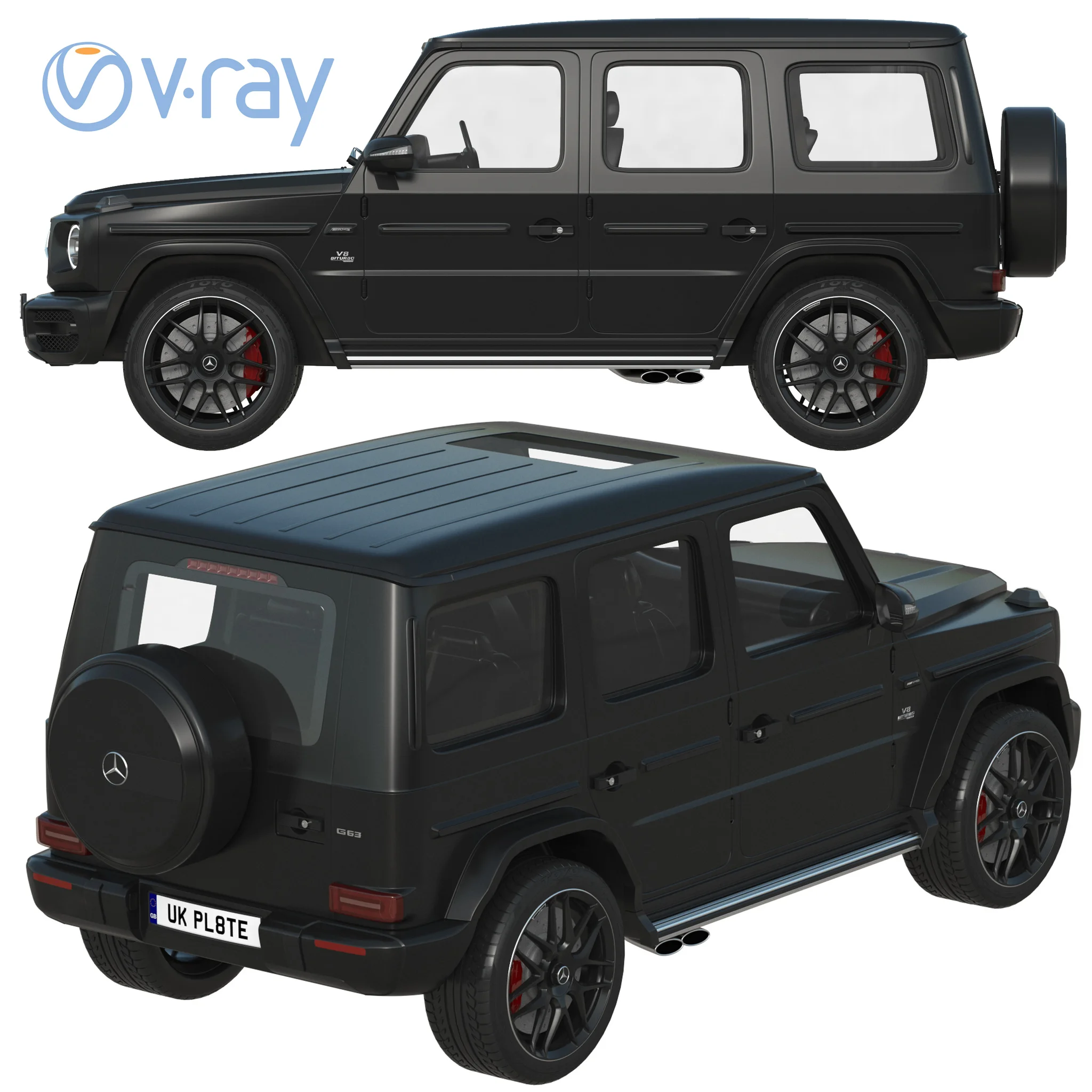 Mercedes Benz AMG G63, 3D model preview 10