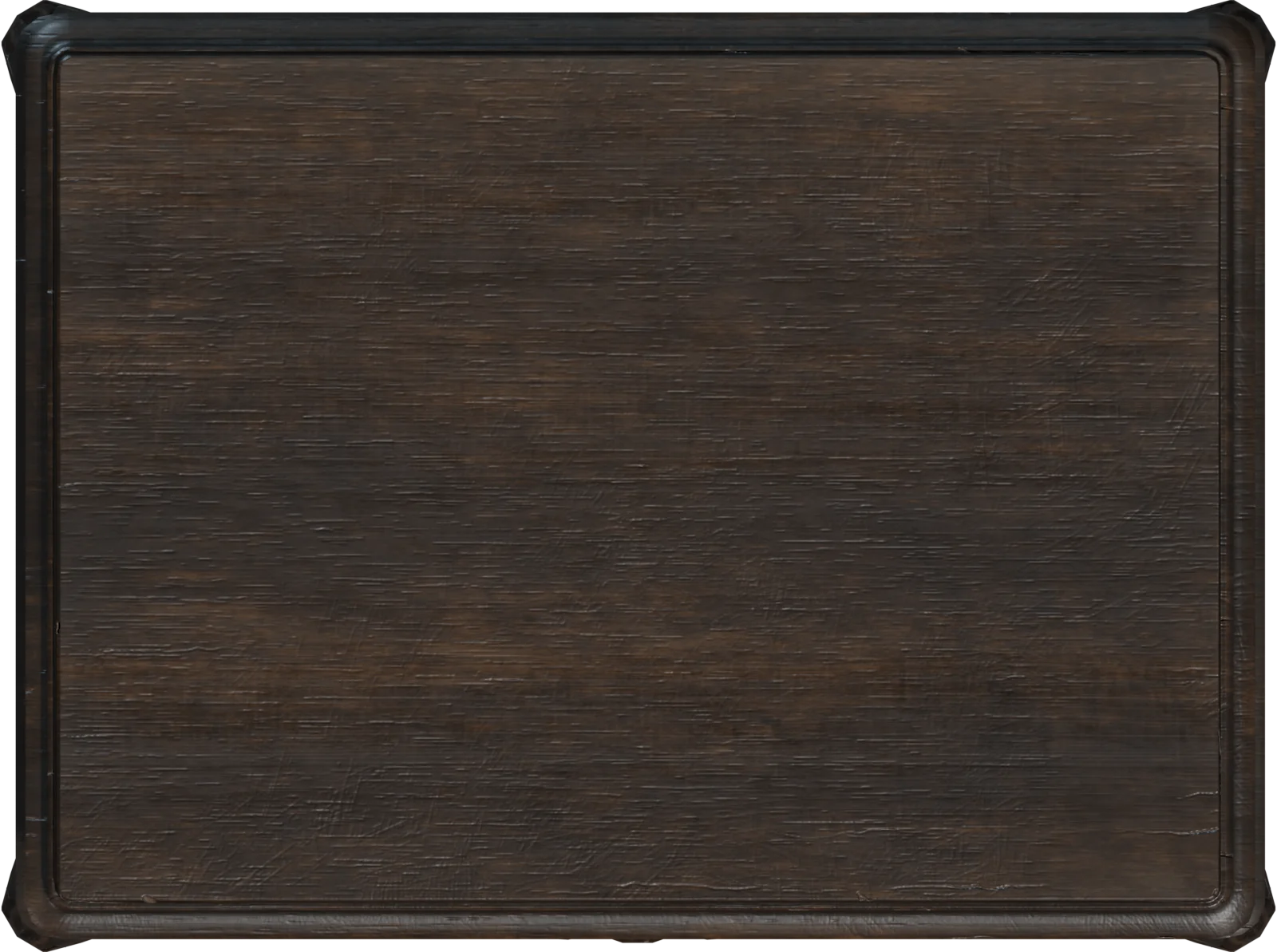 Victorian Carved Wood Nightstand with Open Shelf, 3D model preview 4