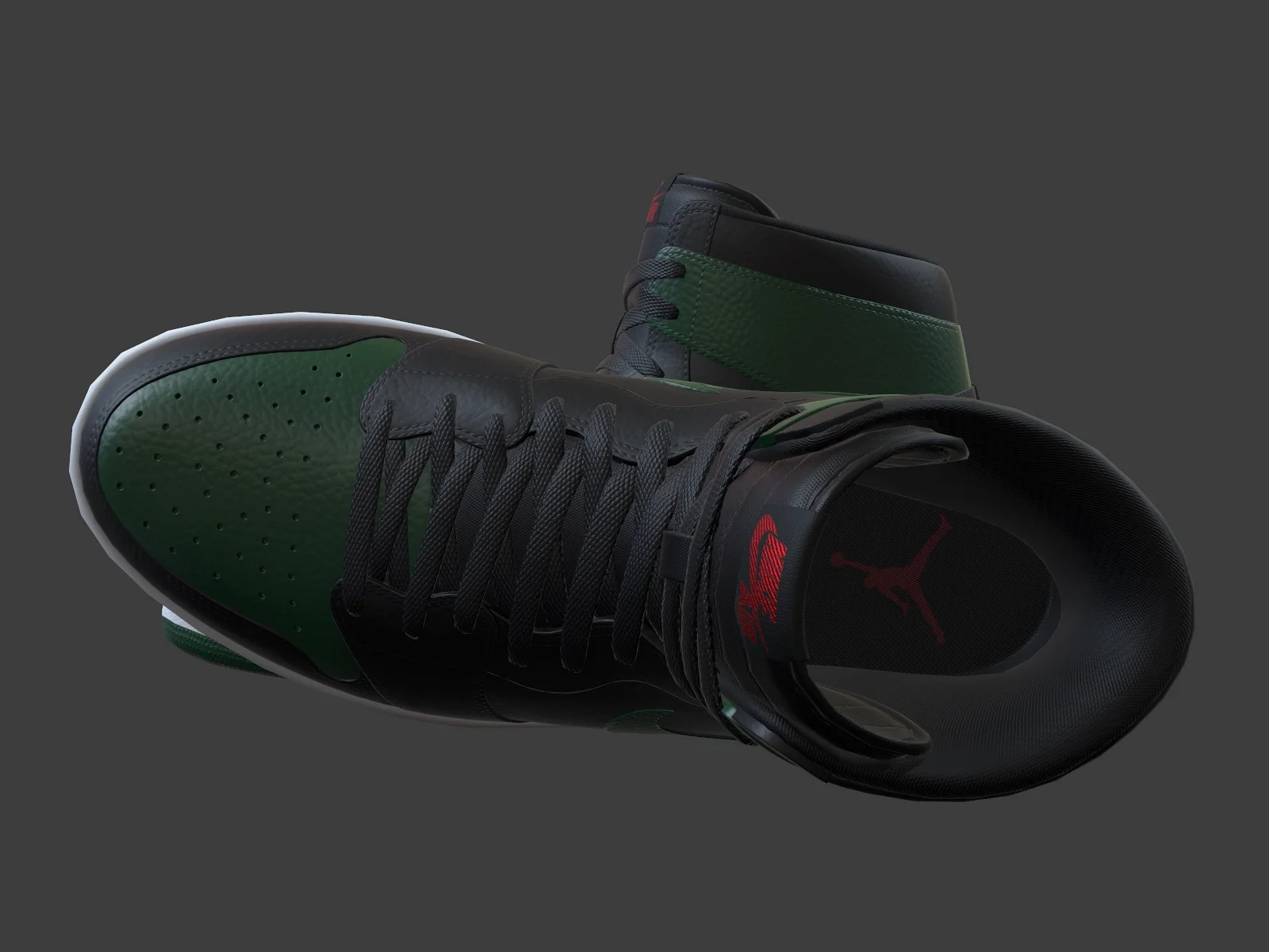 Air Jordan 1-retro sneaker 3, 3D model preview 5