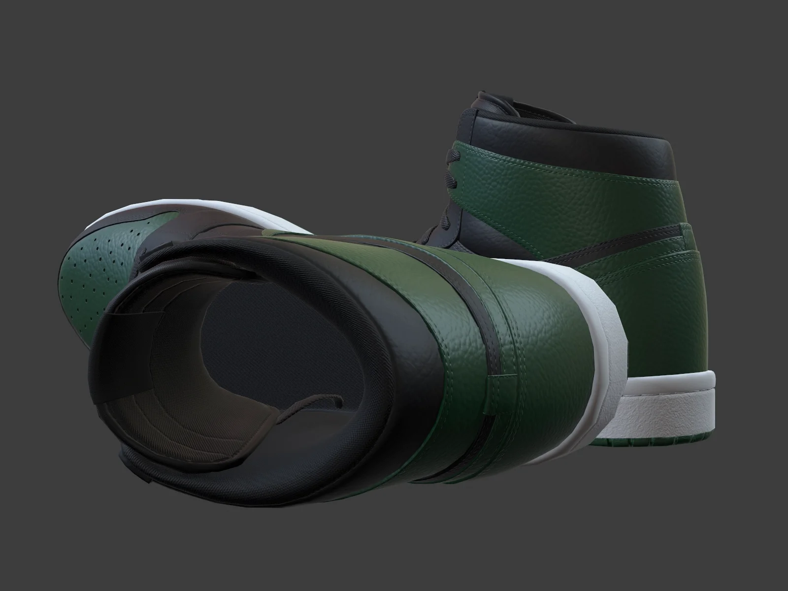 Air Jordan 1-retro sneaker 3, 3D model preview 6