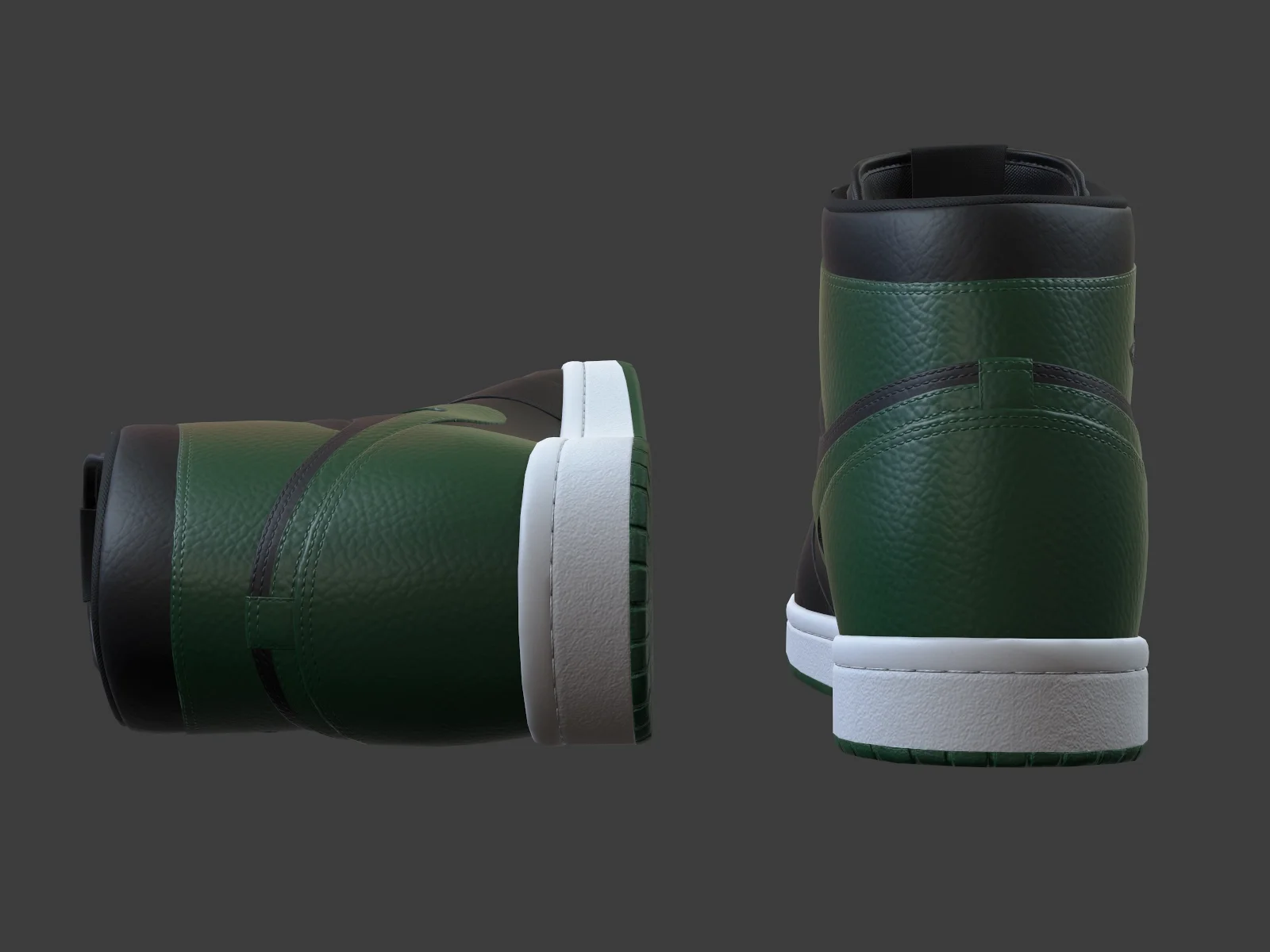 Air Jordan 1-retro sneaker 3, 3D model preview 7
