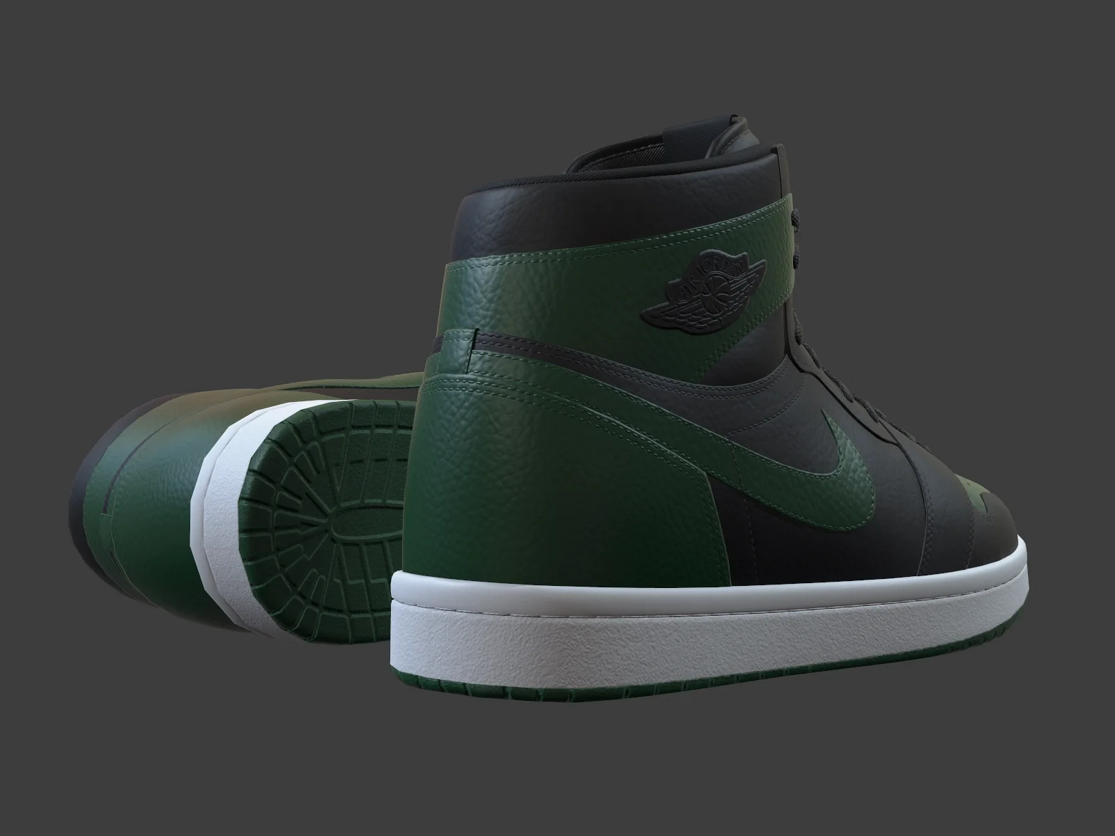 Air Jordan 1-retro sneaker 3, 3D model preview 8