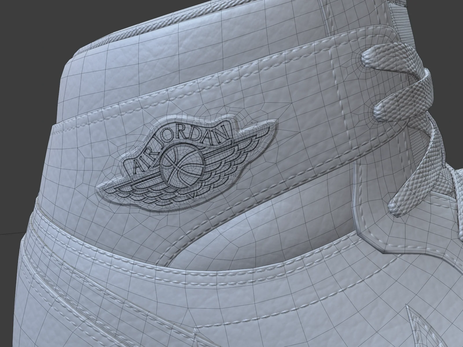 Air Jordan 1-retro sneaker 3, 3D model preview 13