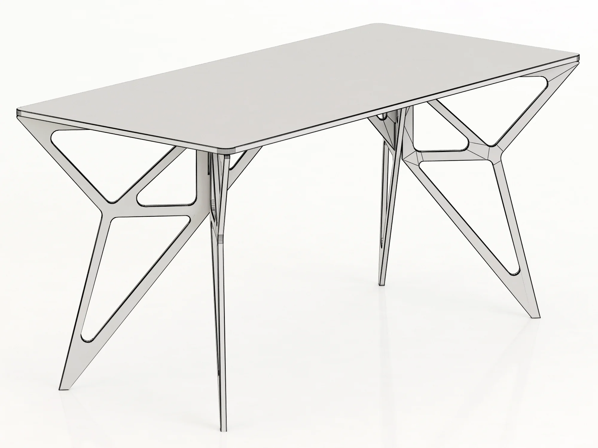 Home Ideas Supply Pleksus Desk — 3D model preview 8