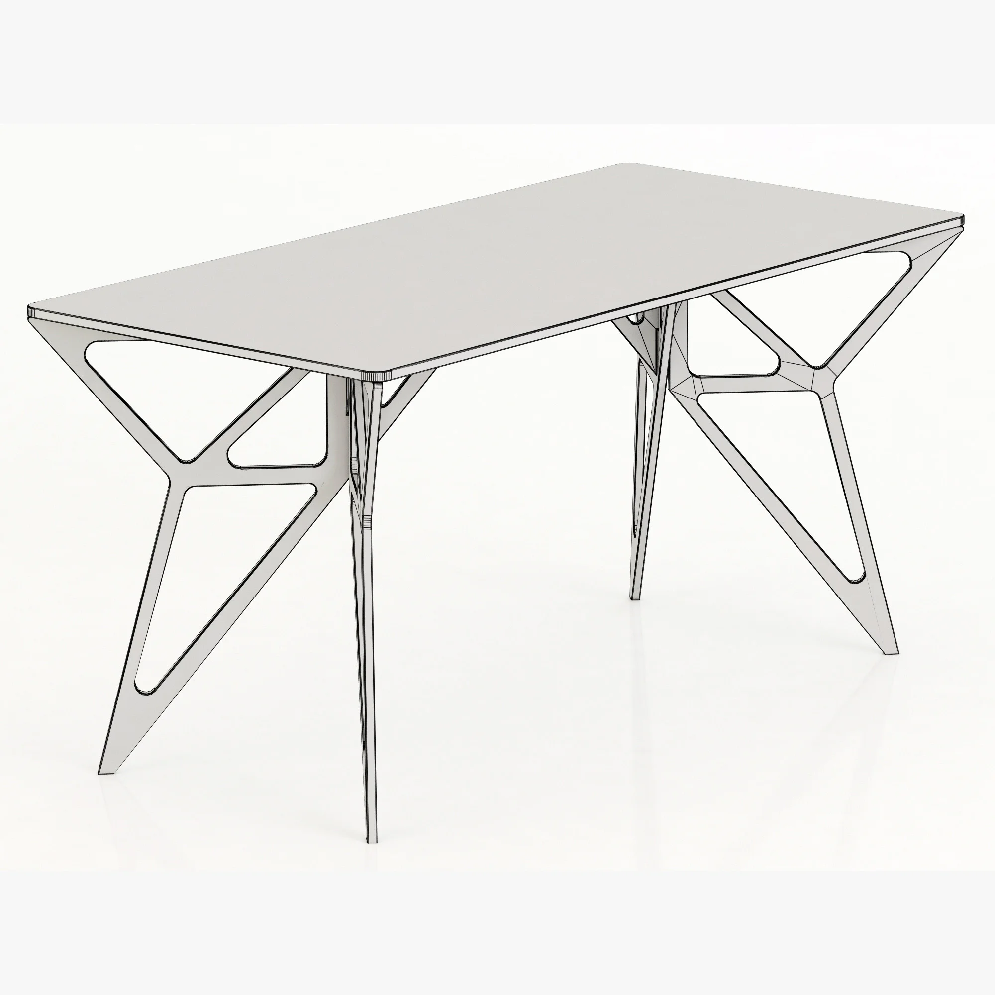 Home Ideas Supply Pleksus Desk — 3D model preview 9