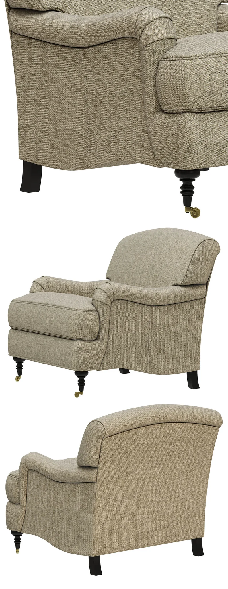 Restoration Hardware Barclay Chair — 3D model preview 6