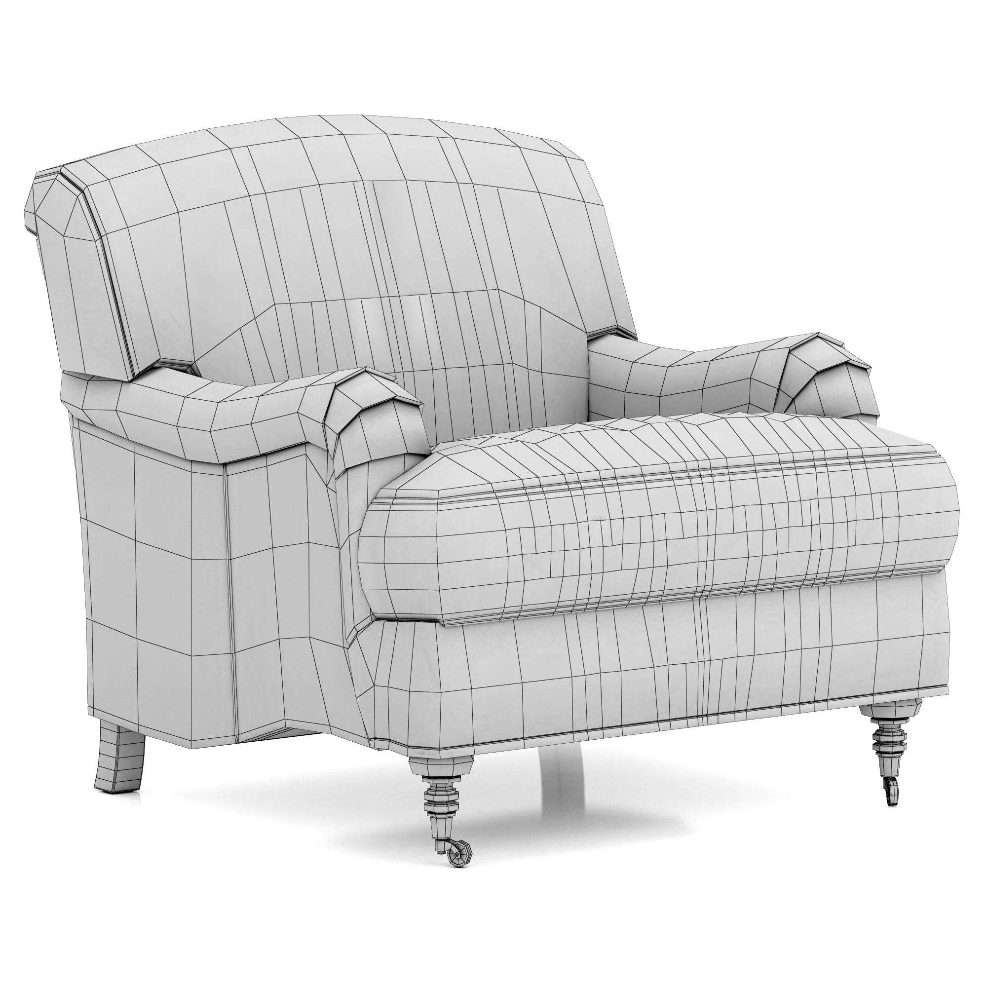Restoration Hardware Barclay Chair — 3D model preview 8