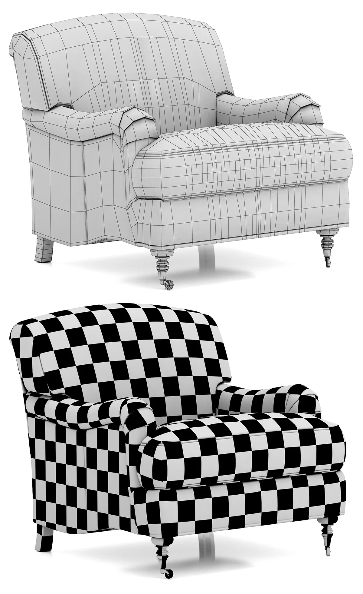 Restoration Hardware Barclay Chair — 3D model preview 9
